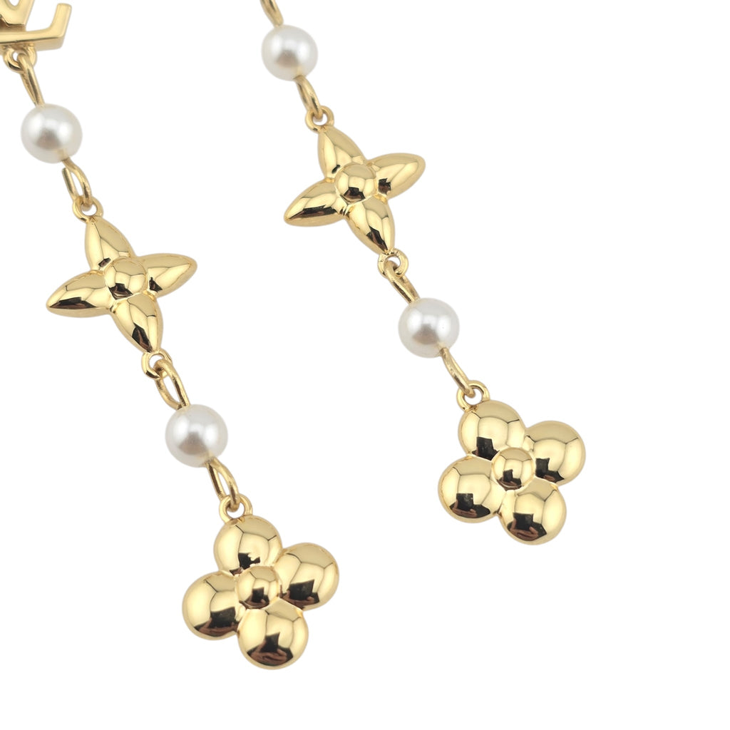 Louis Vuitton LV Louisa Gold Earrings LOUIS VUITTON
