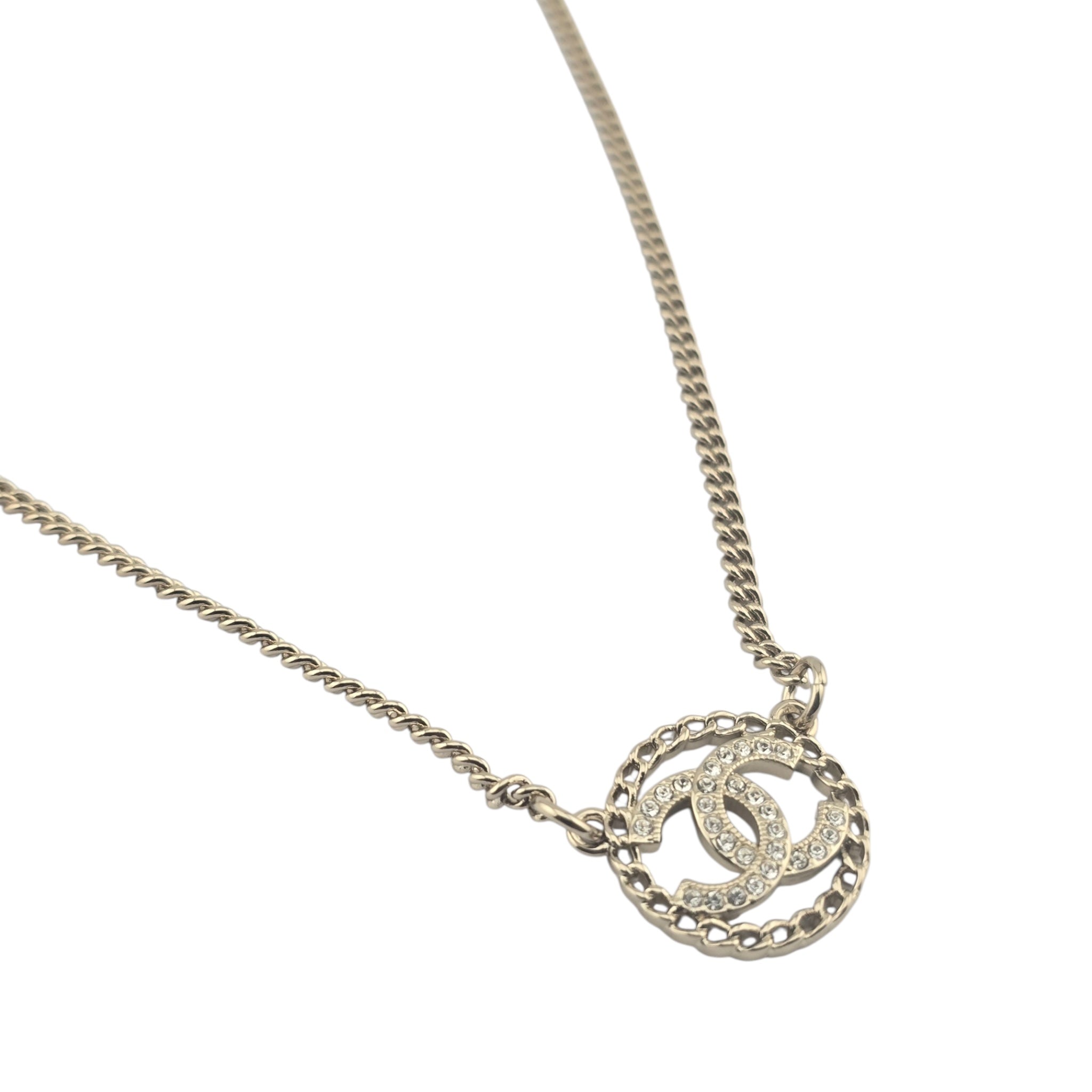 Chanel CC Round Pendant Necklace 2025 CHANEL