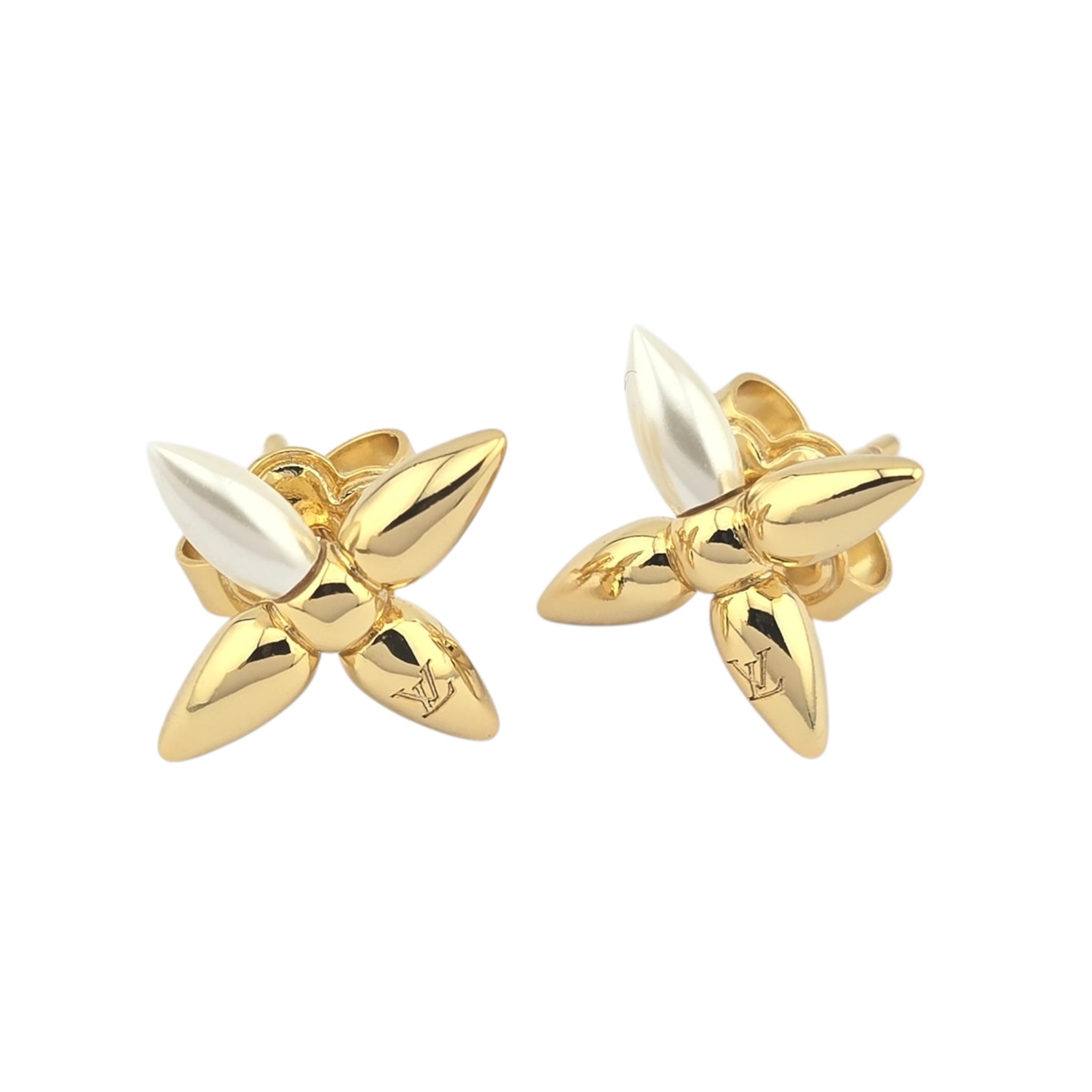 Louis Vuitton LV Louisette Gold Earrings LOUIS VUITTON