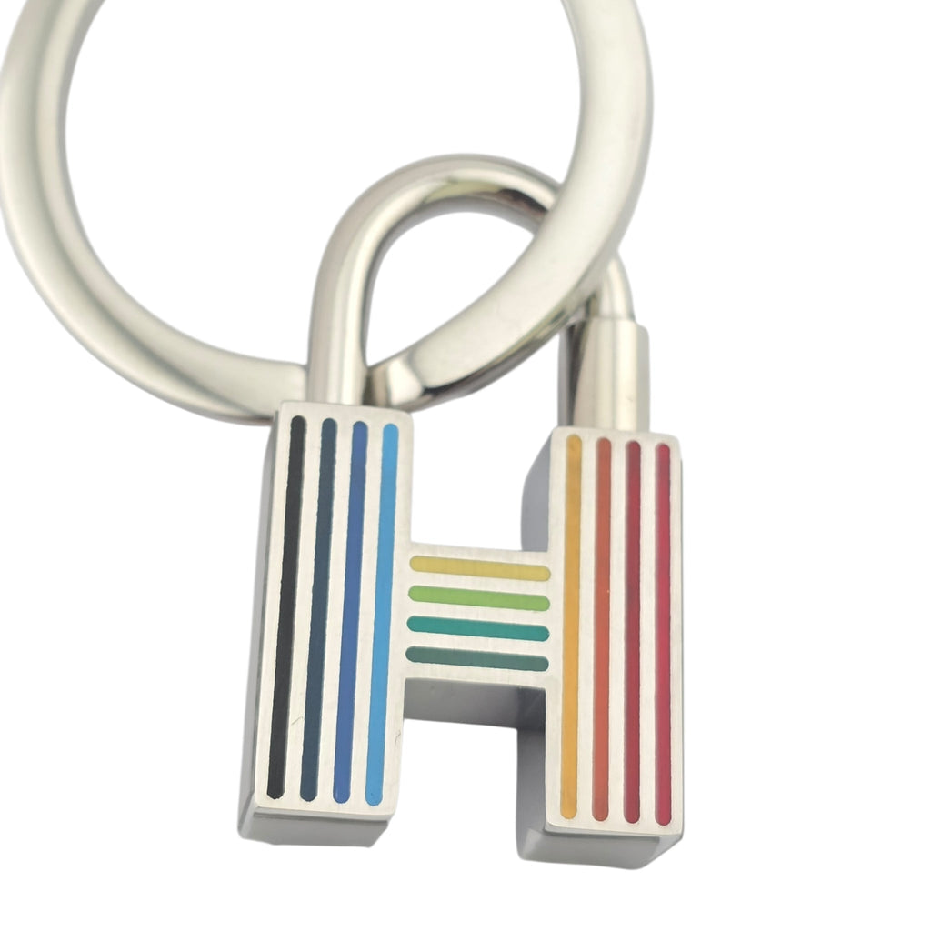 Hermes Cadenas Quizz Rainbow Key Ring HERMES
