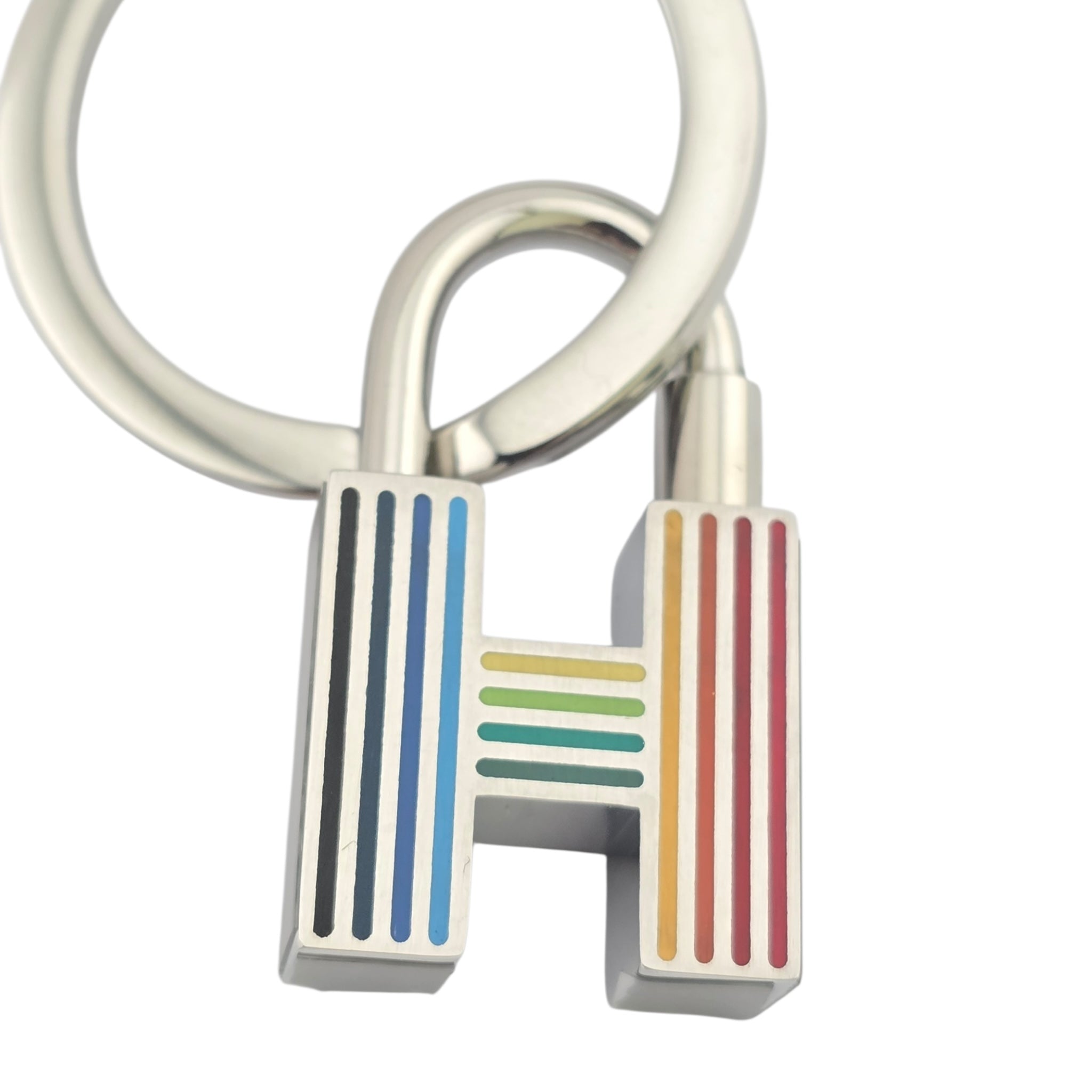 Hermes Cadenas Quizz Rainbow Key Ring HERMES