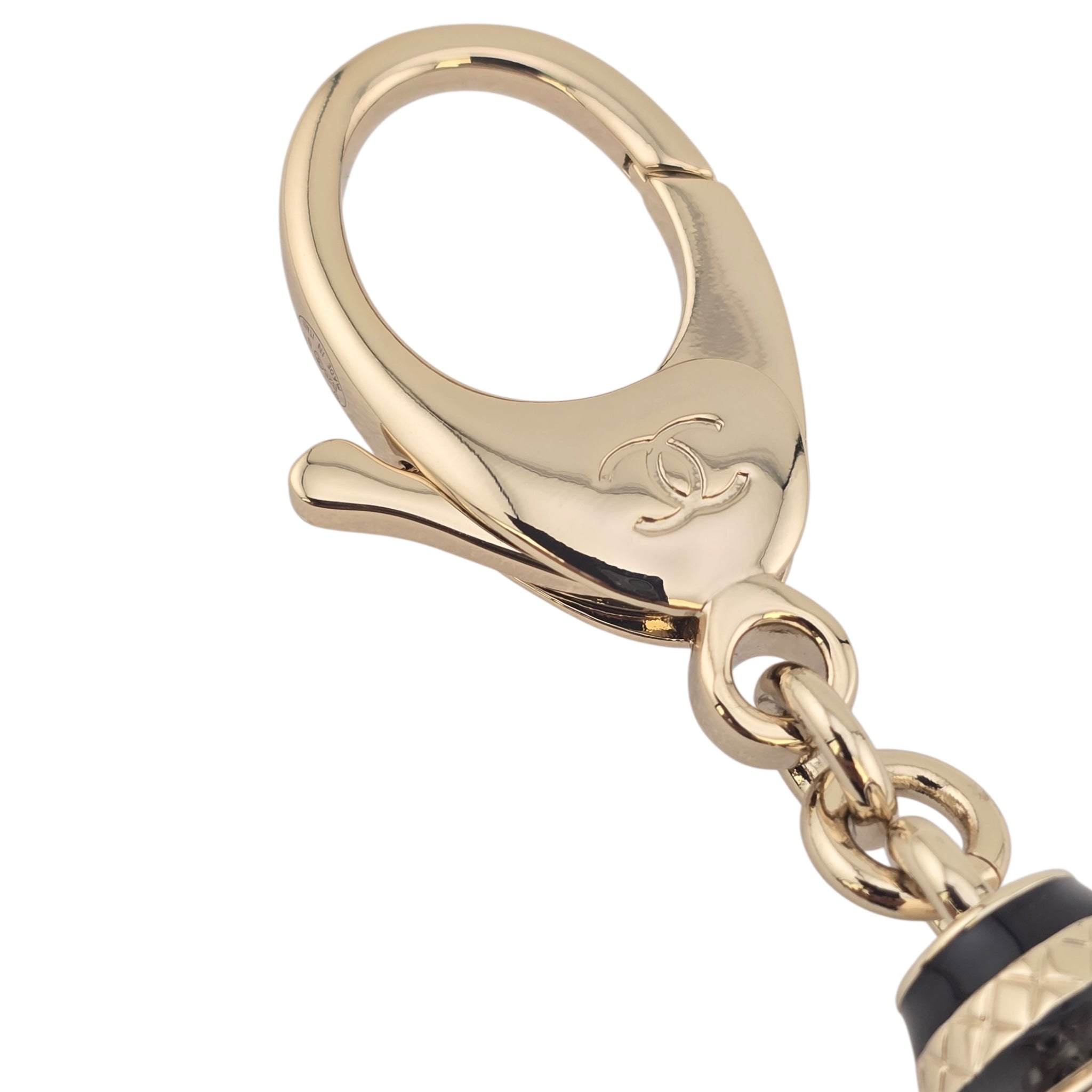 Chanel CC Robot Black Key Ring Bag Charm 25B CHANEL