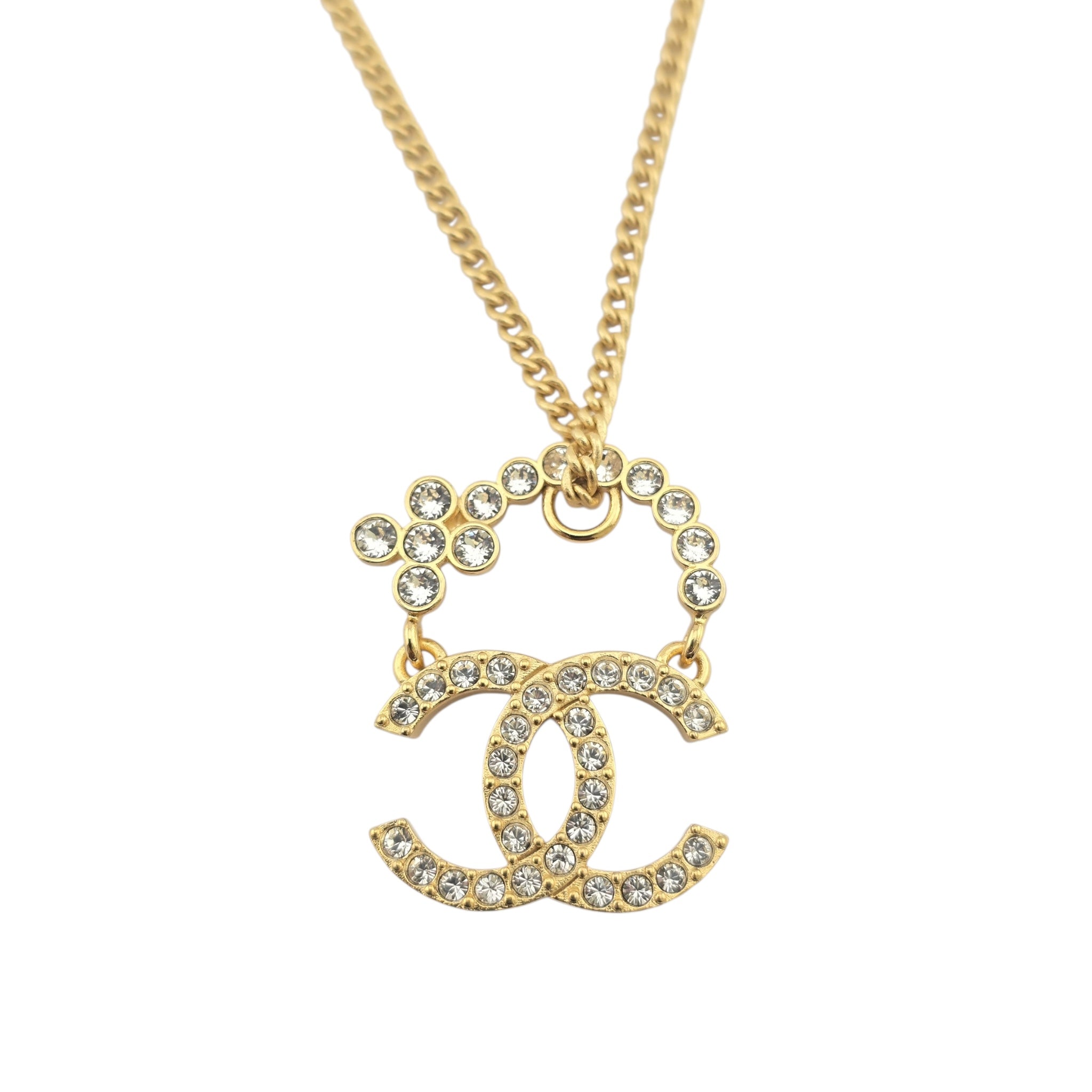 Chanel CC Gold Pendant Necklace 2023 CHANEL