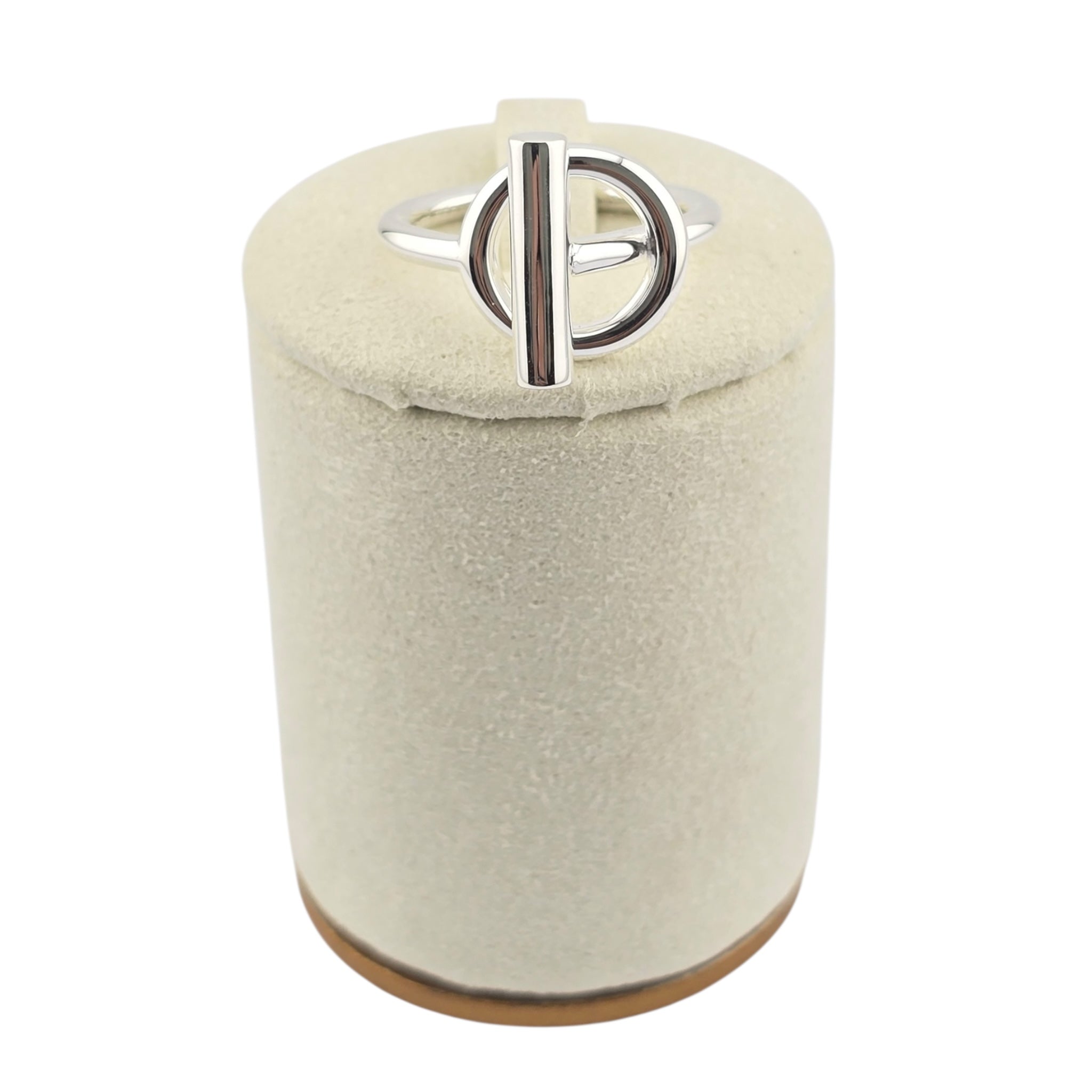 Hermes Echappee Silver Ring, medium model HERMES