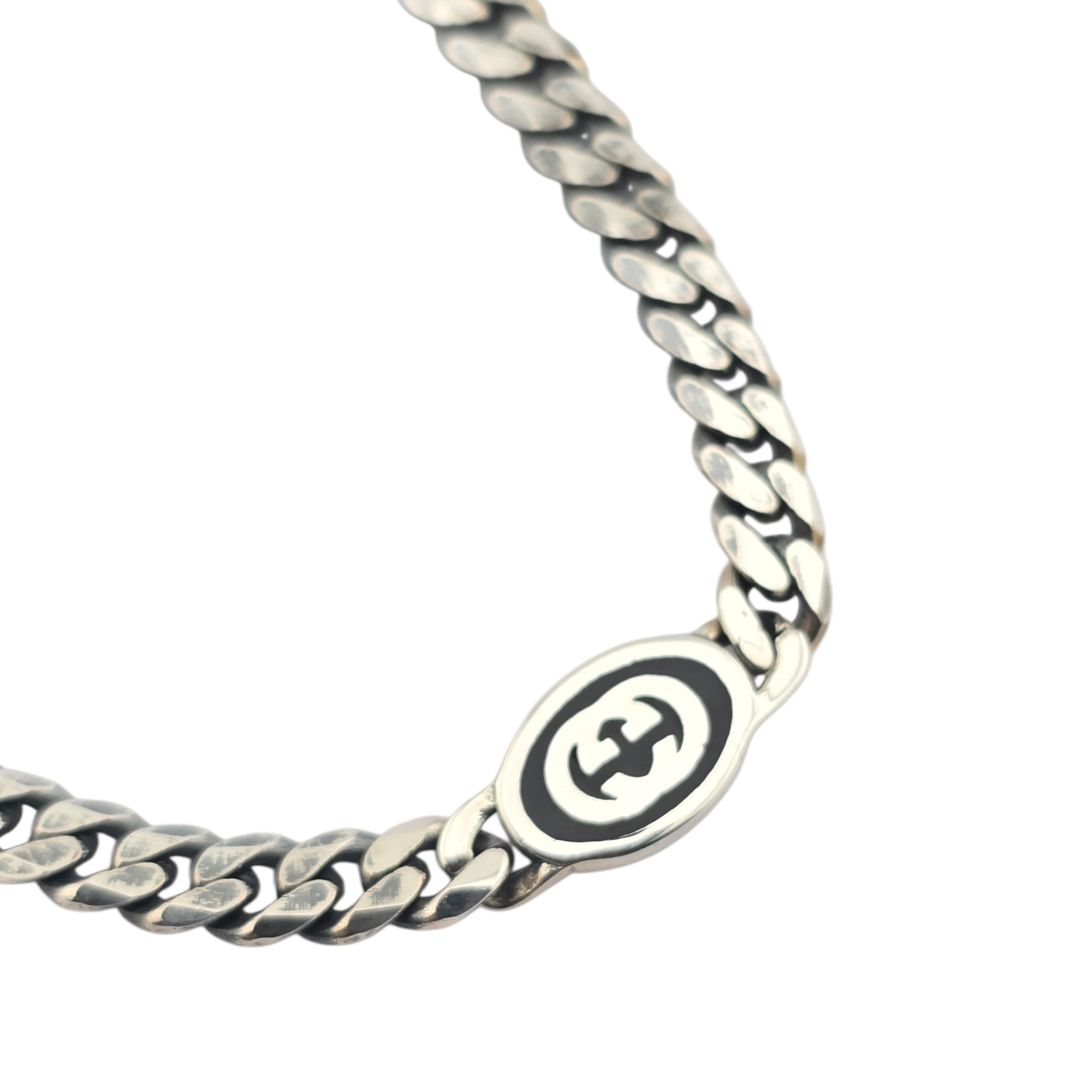 GUCCI GG Interlocking Silver Necklace GUCCI
