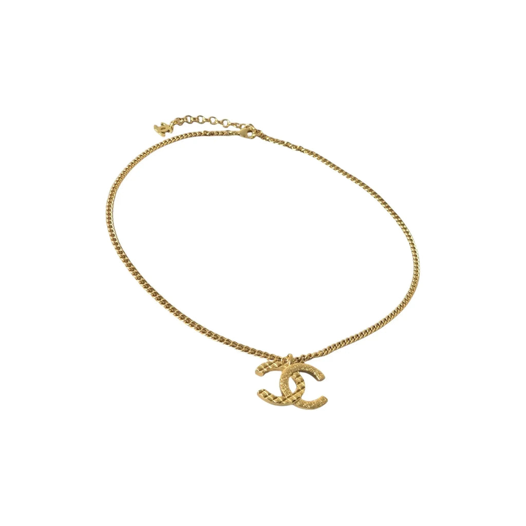 Chanel CC F24 Gold Pendant Necklace 2024 CHANEL