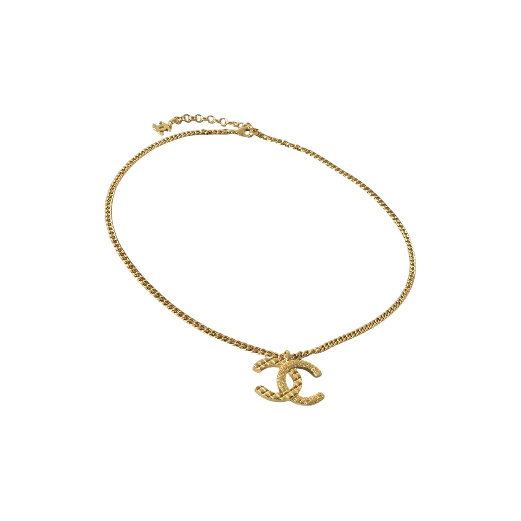 Chanel CC F24 Gold Pendant Necklace 2024 CHANEL