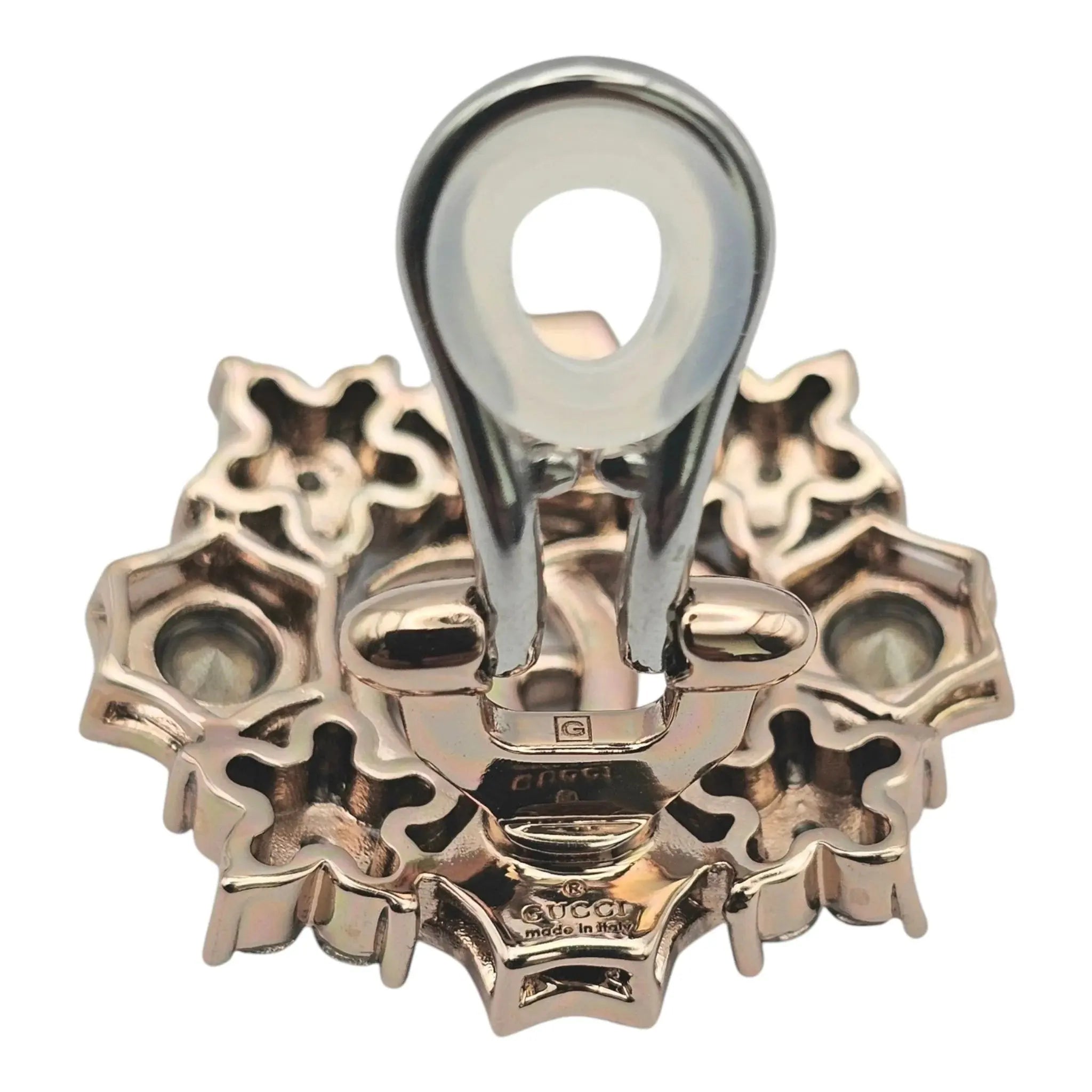 GUCCI GG Crystal Flower Earrings 2023 GUCCI