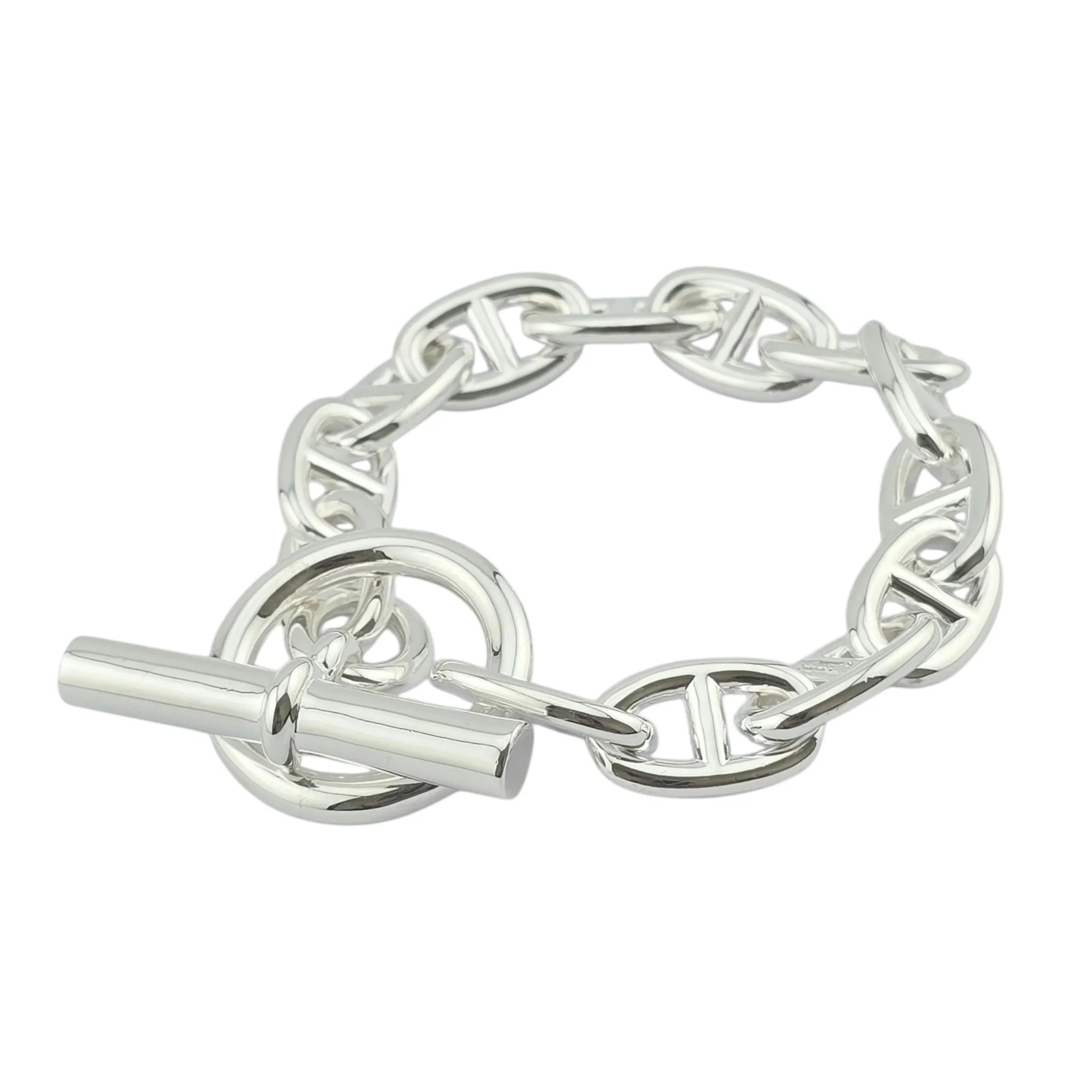 Hermès Chaine D'Ancre Bracelet Silver Large Model HERMES