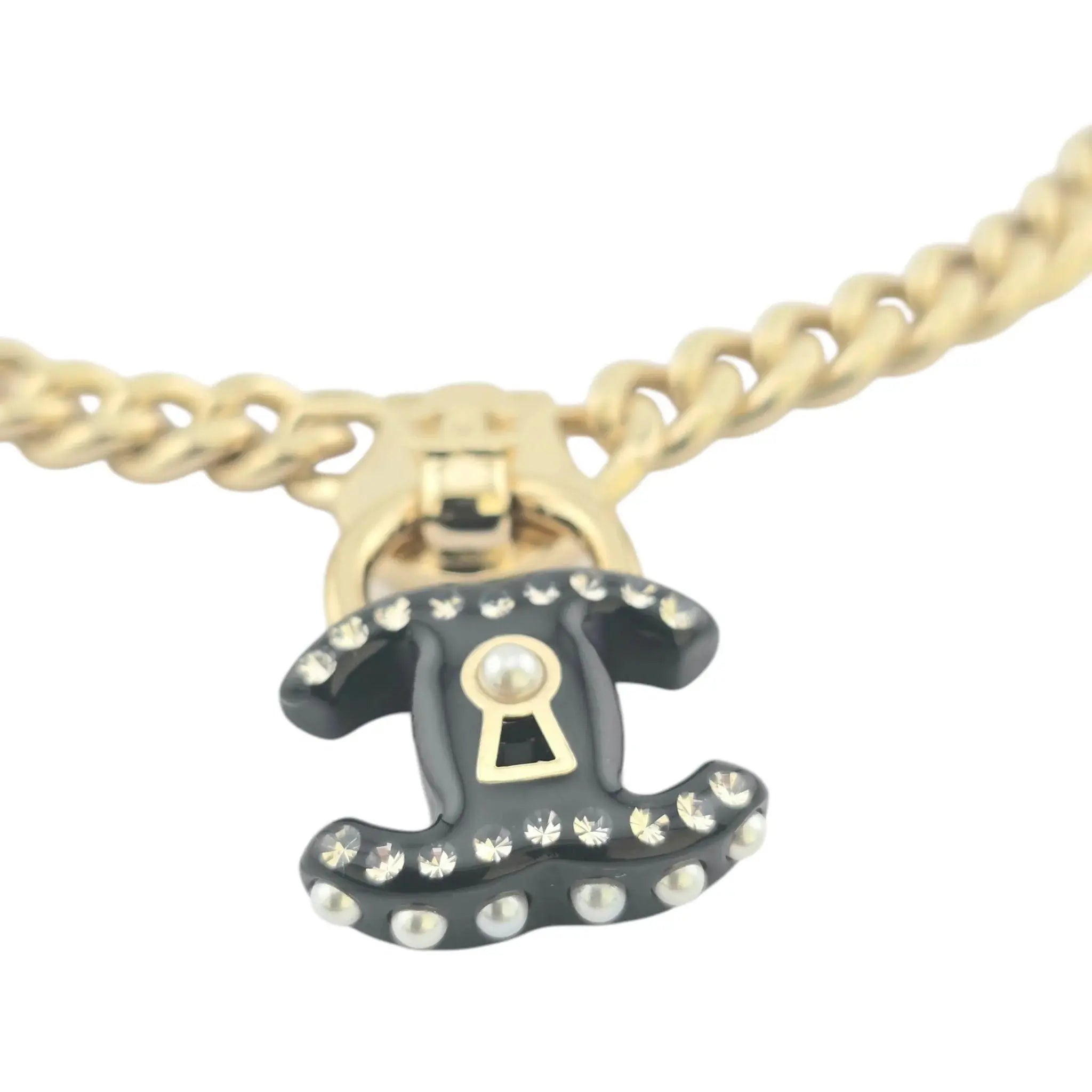 Chanel CC Crystal Padlock Necklace 2022 CHANEL