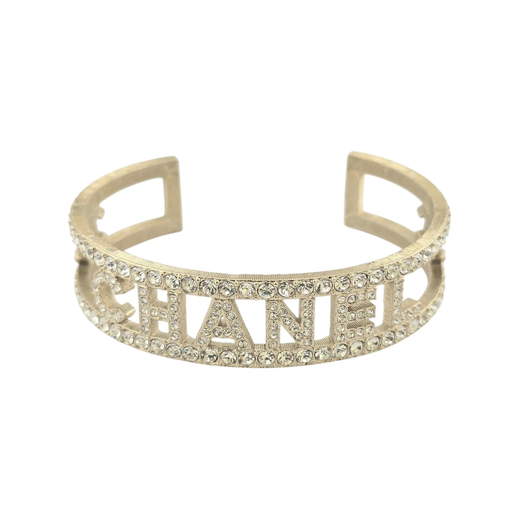 Chanel Crystal CC Logo Bangle 2024 CHANEL