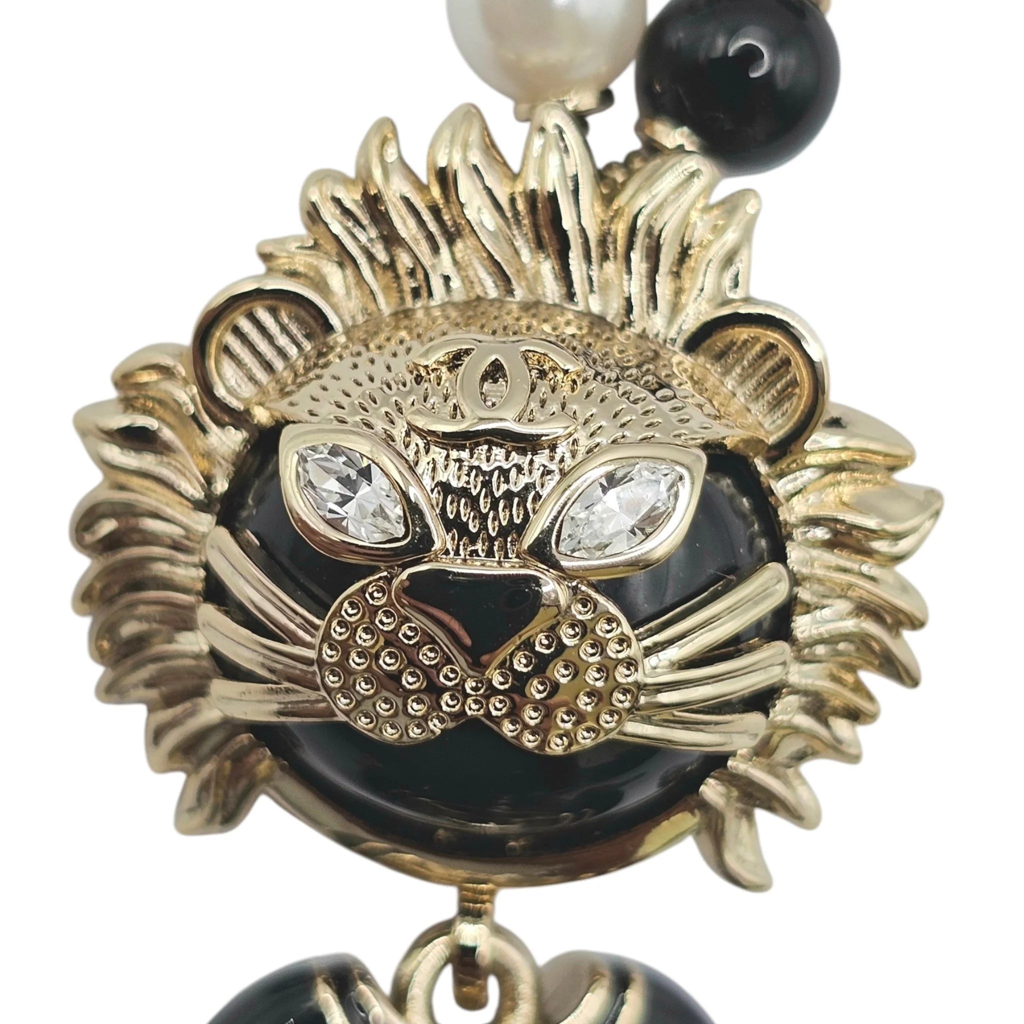 Chanel CC Coco Lion Pearl Necklace 2022 CHANEL
