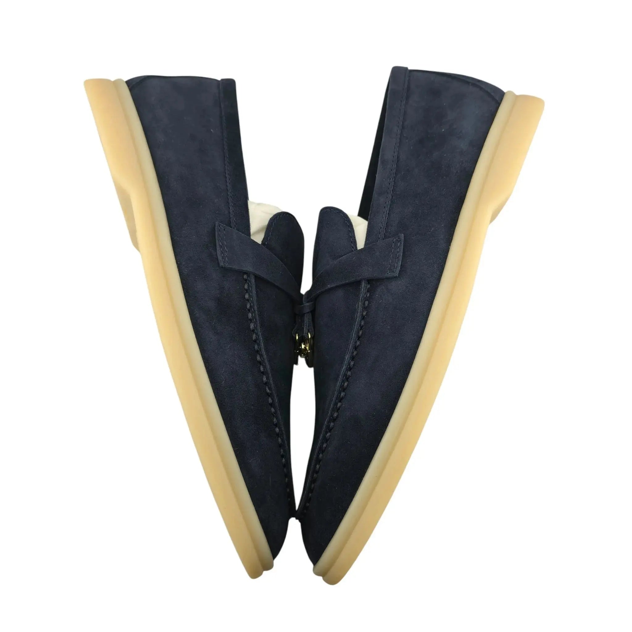 Loro Piana Summer Charms Walk Loafer - Navy - 40 LORO PIANA