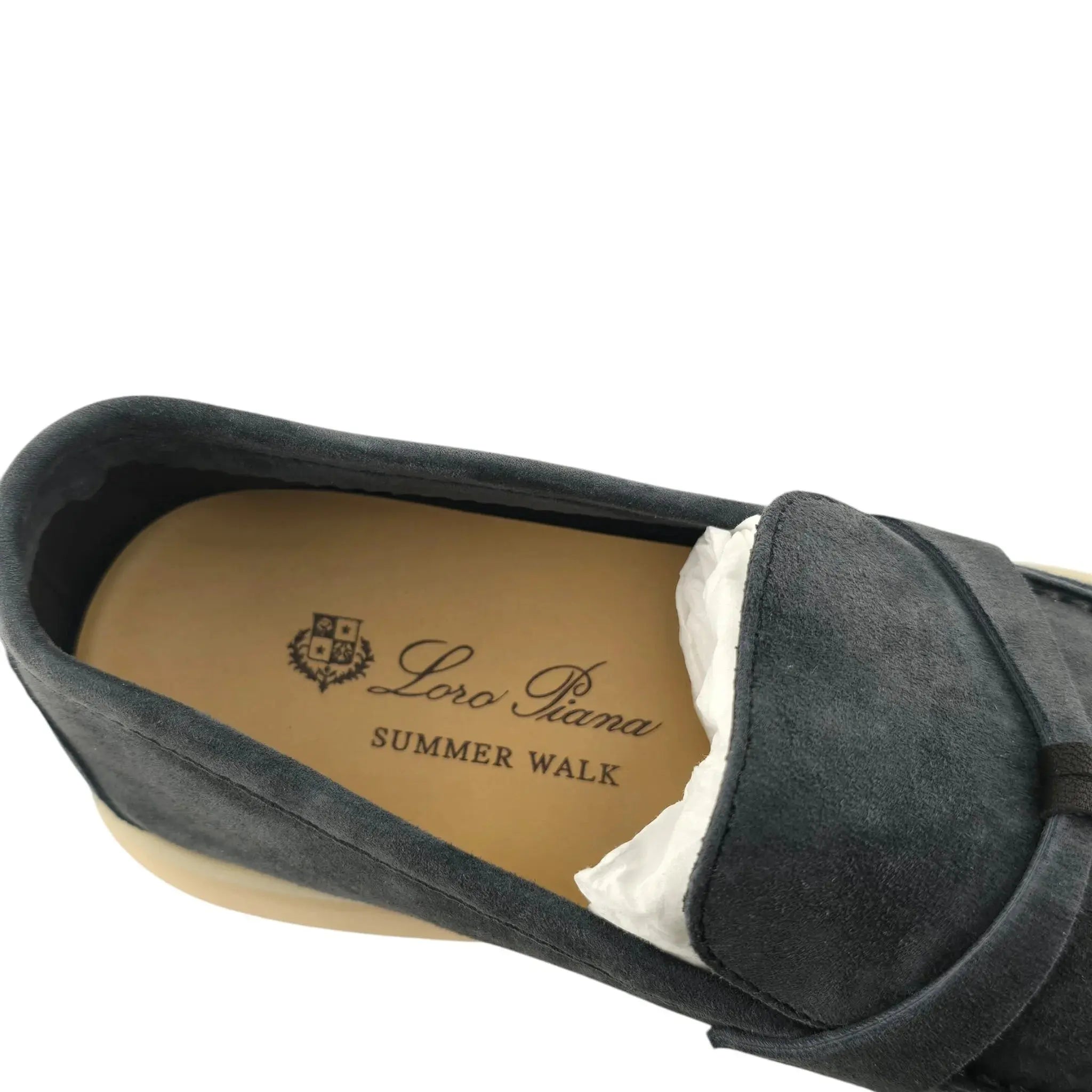 Loro Piana Summer Charms Walk Loafer - Caviar Black - 40 LORO PIANA
