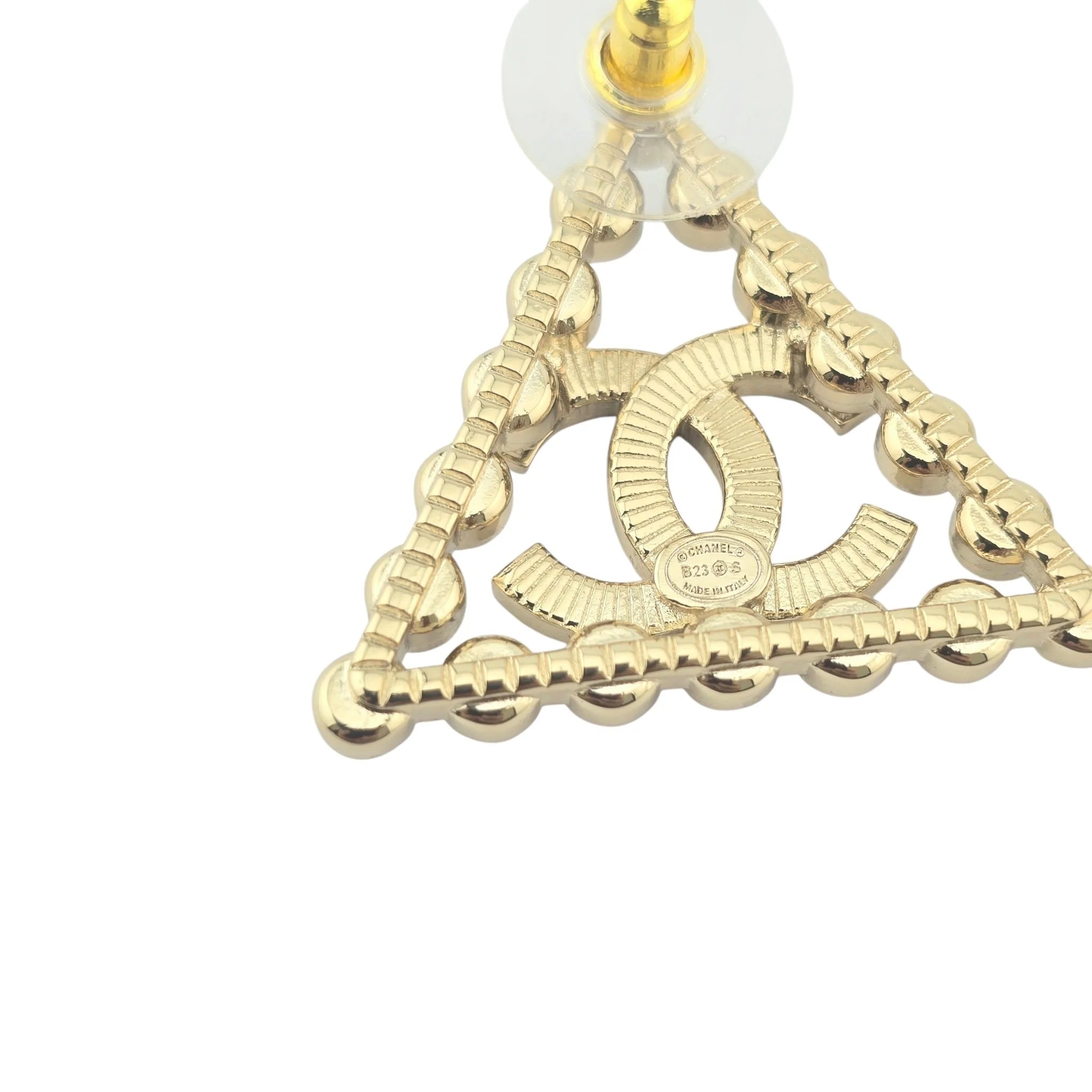 Chanel CC Triangle Crystal Earrings 2023 CHANEL