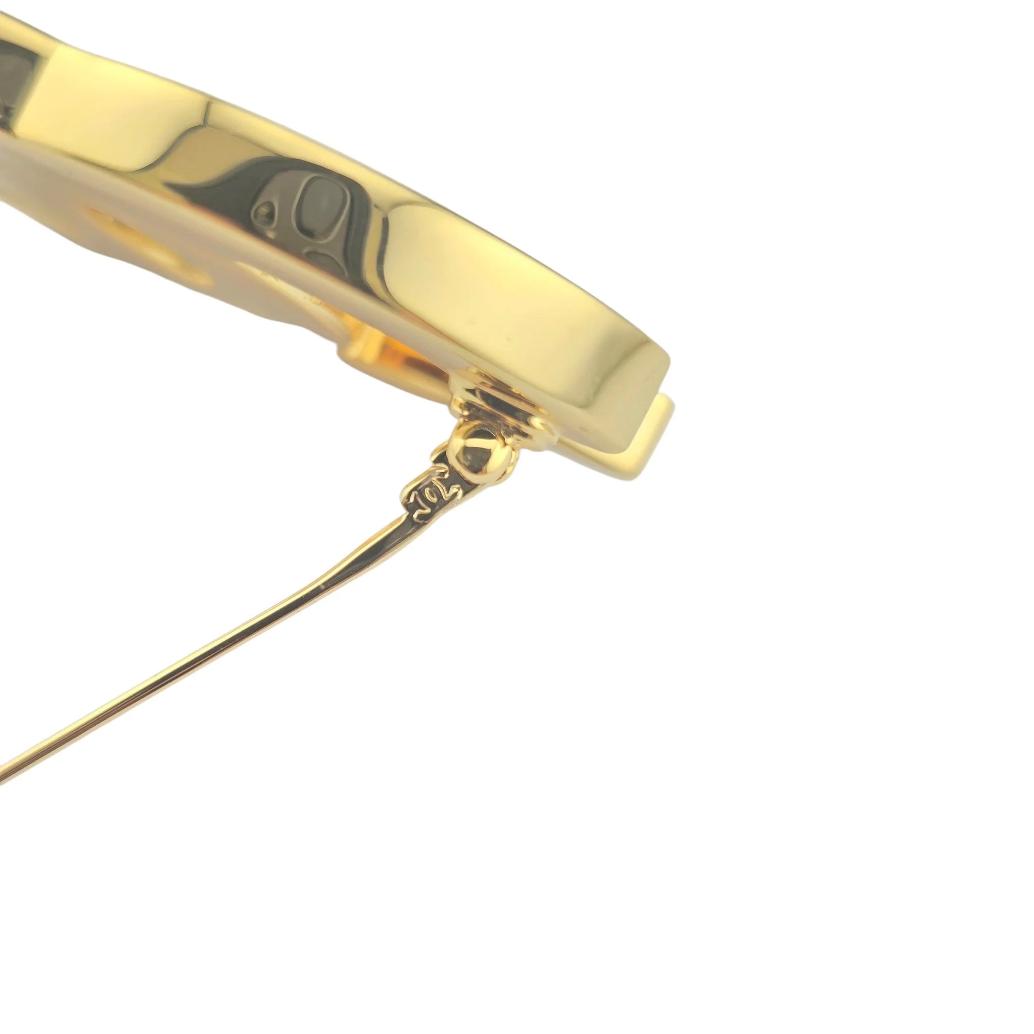 Chanel CC Black Gold Resin Brooch 2024 CHANEL