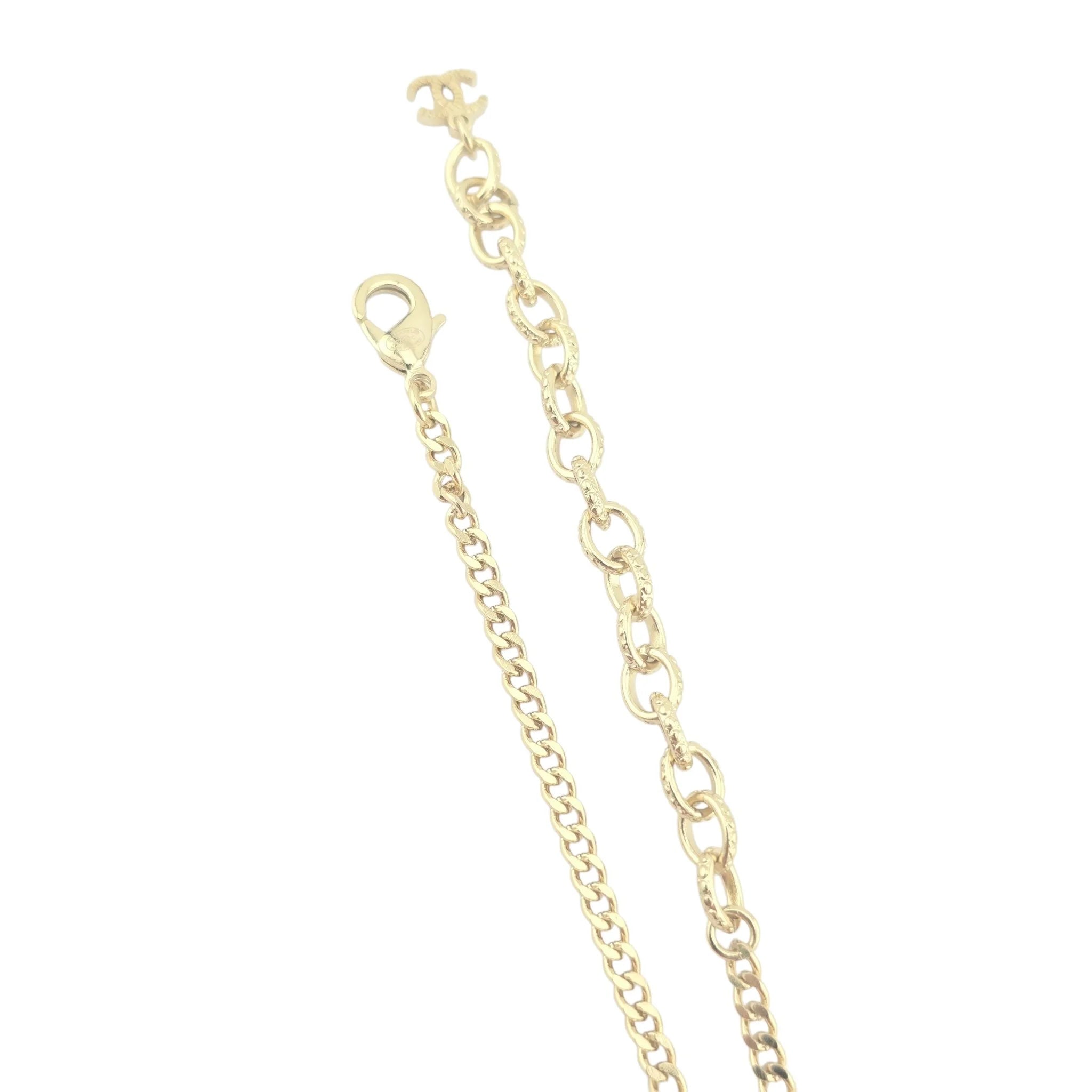 Chanel CC Red Pendant Necklace 2022 CHANEL
