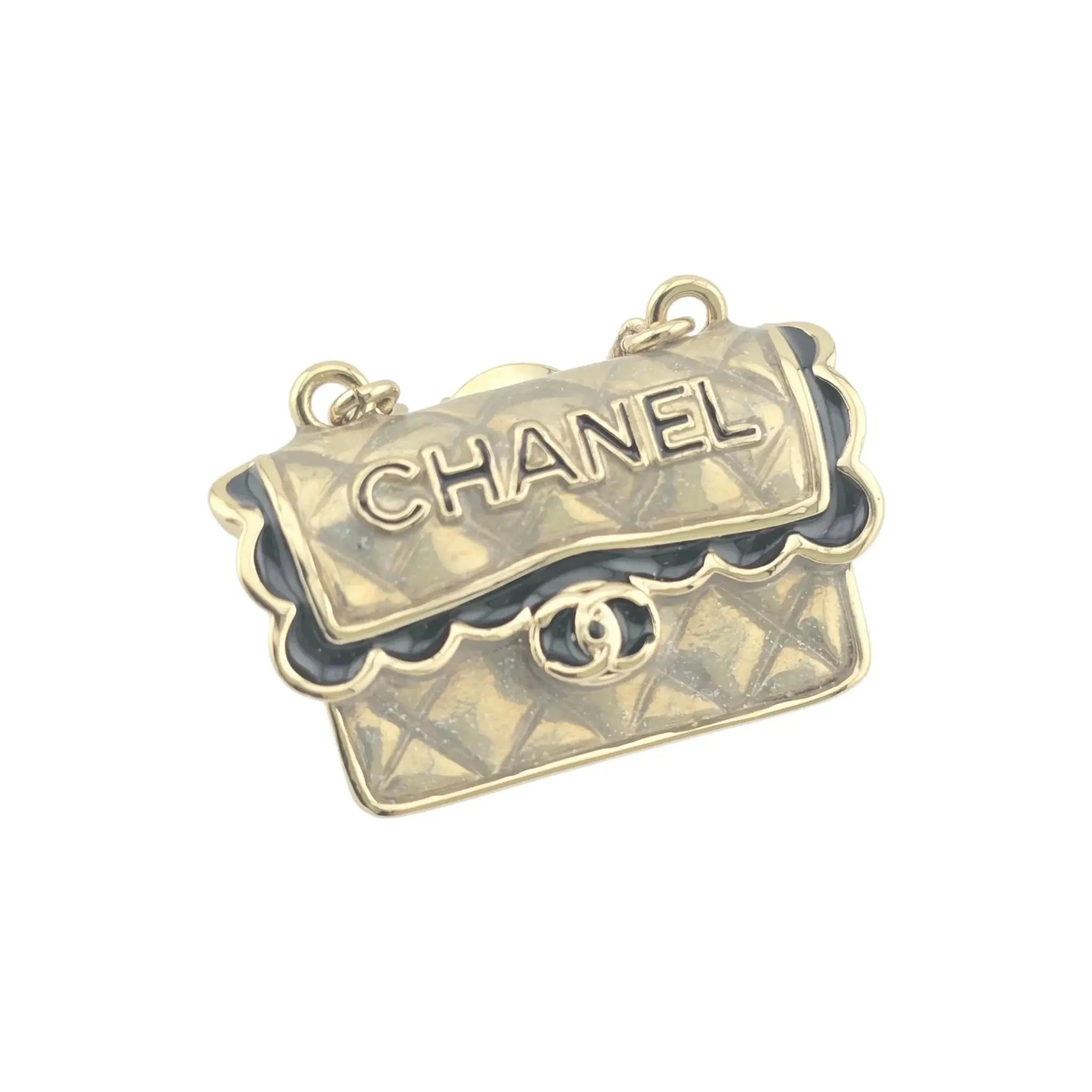 Chanel CC Matelasse Bag Pin Brooch 2024 CHANEL