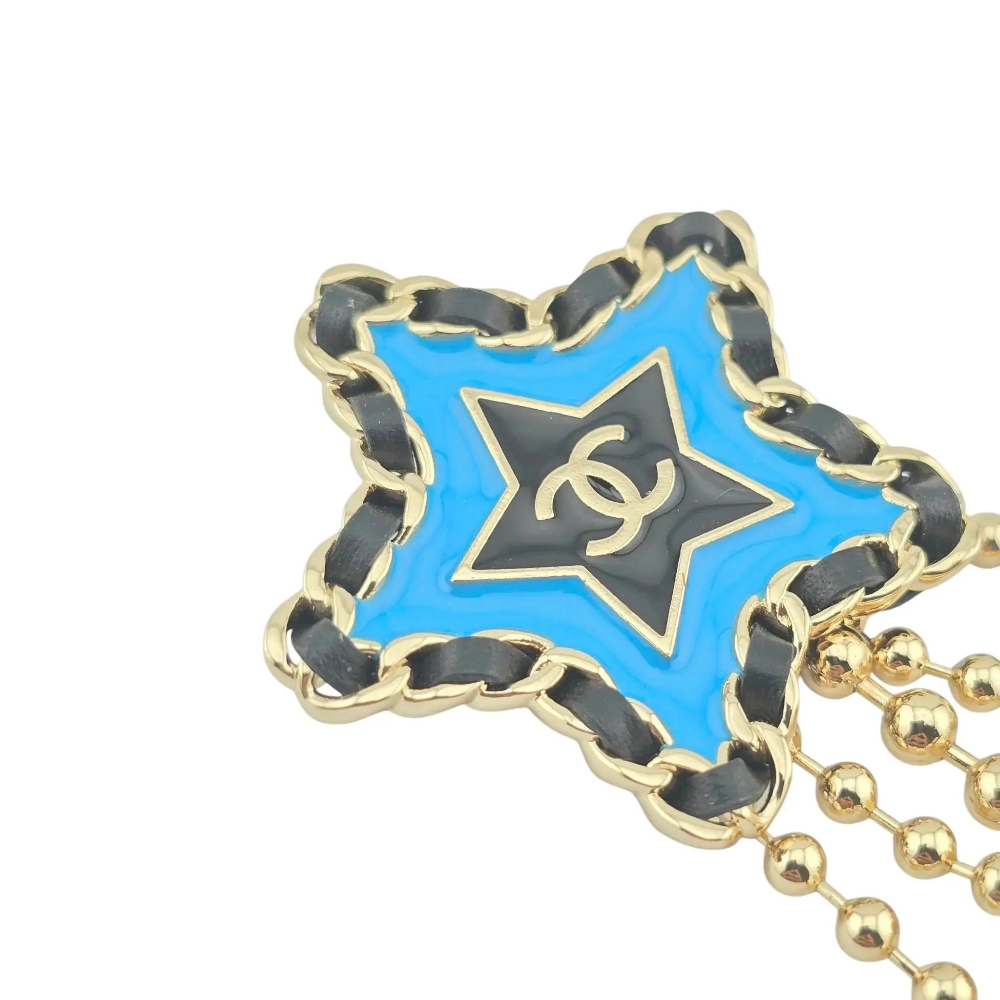 Chanel CC Blue Star Brooch 2024 CHANEL