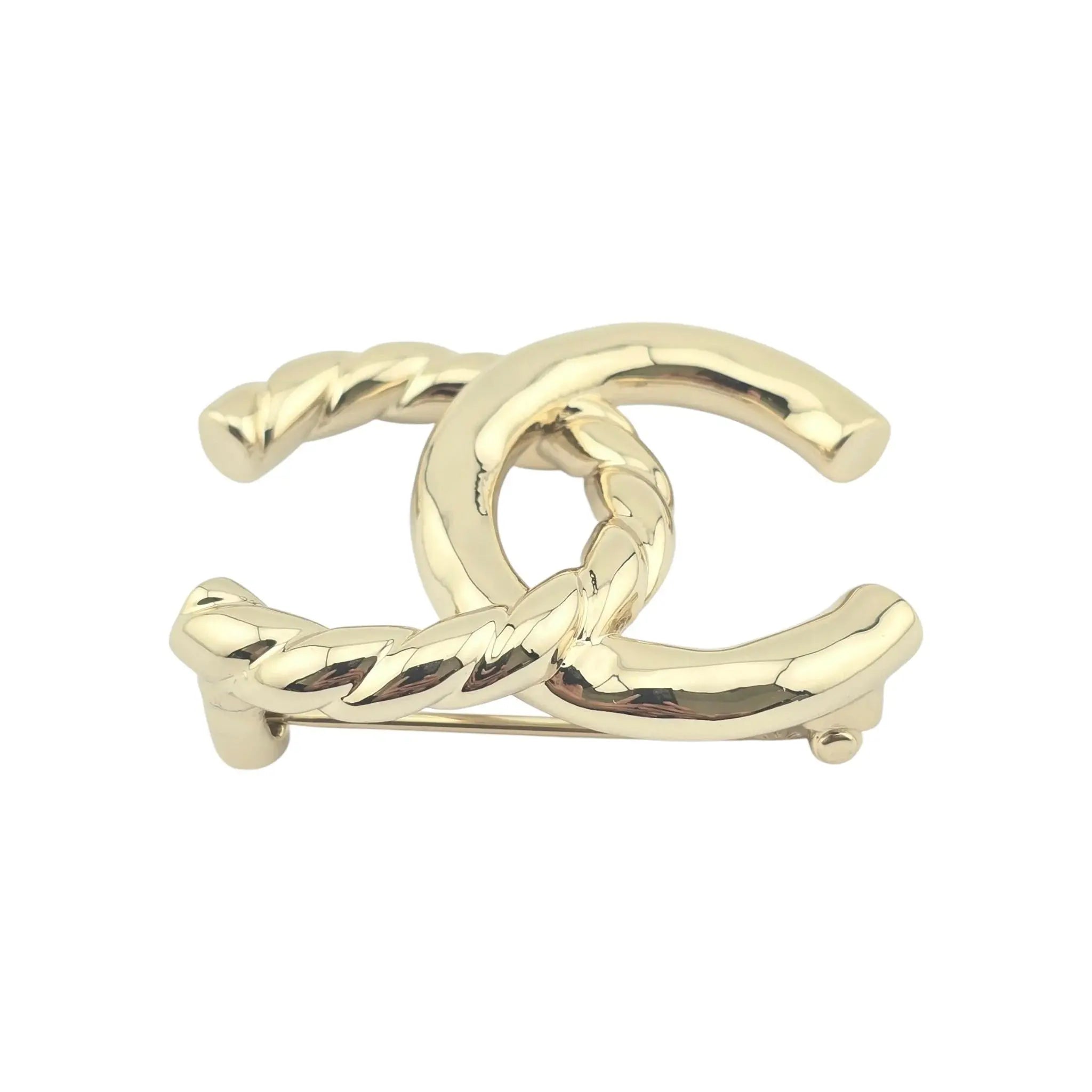 Chanel CC Gold Logo Brooch 2025 CHANEL