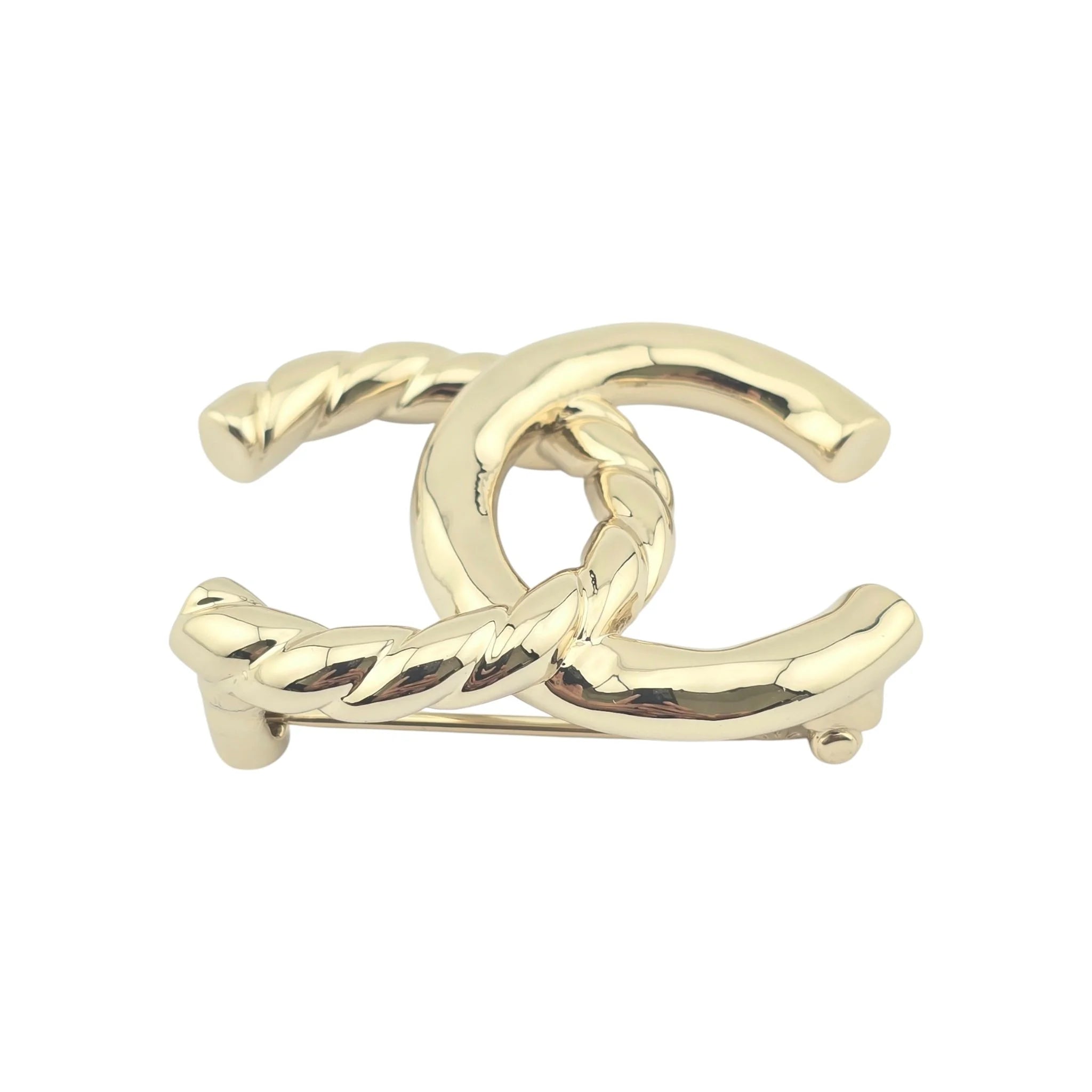 Chanel CC Gold Logo Brooch 2025 CHANEL