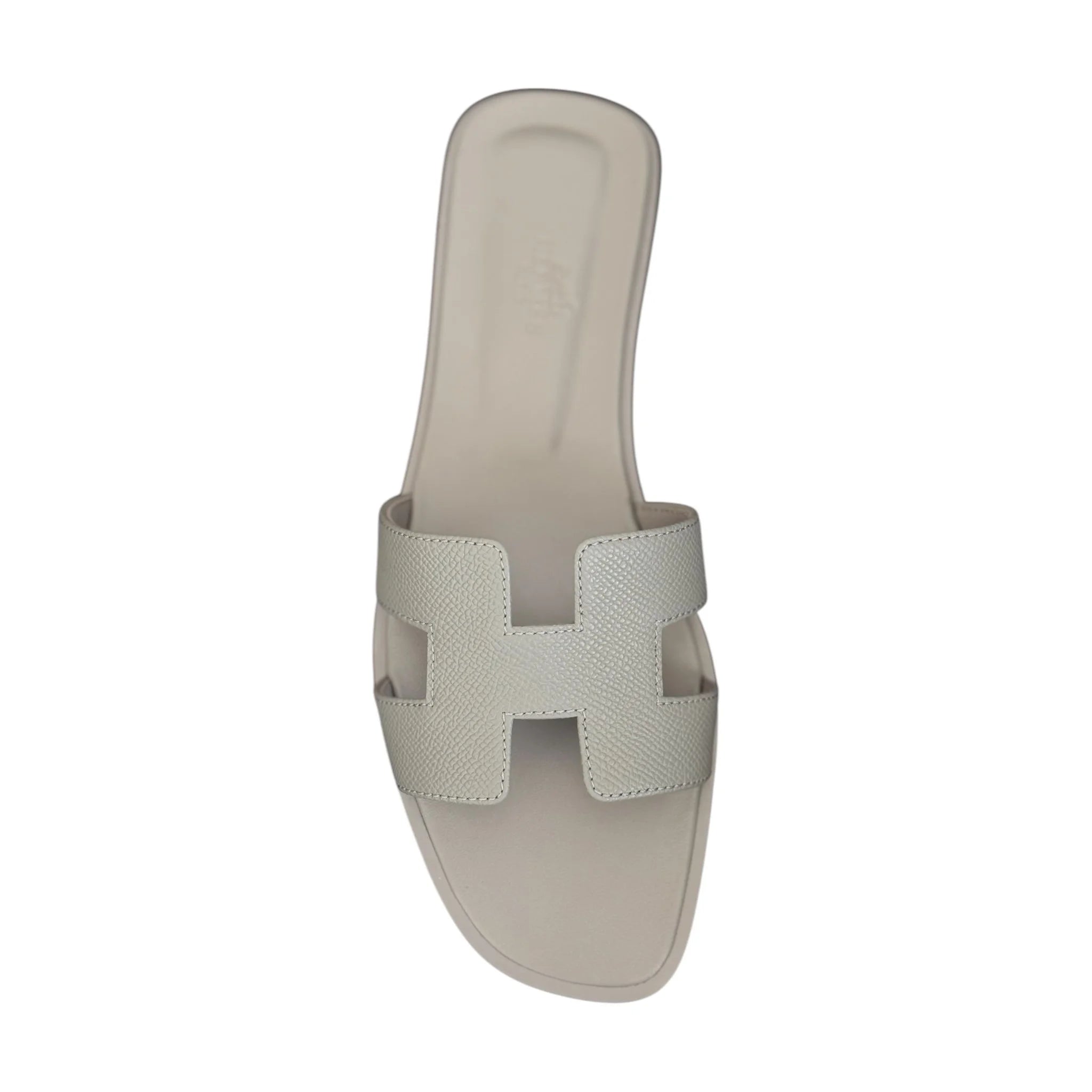 Hermes Oran Sandal Bleu Glacier Epsom - 40 UK 7 HERMES