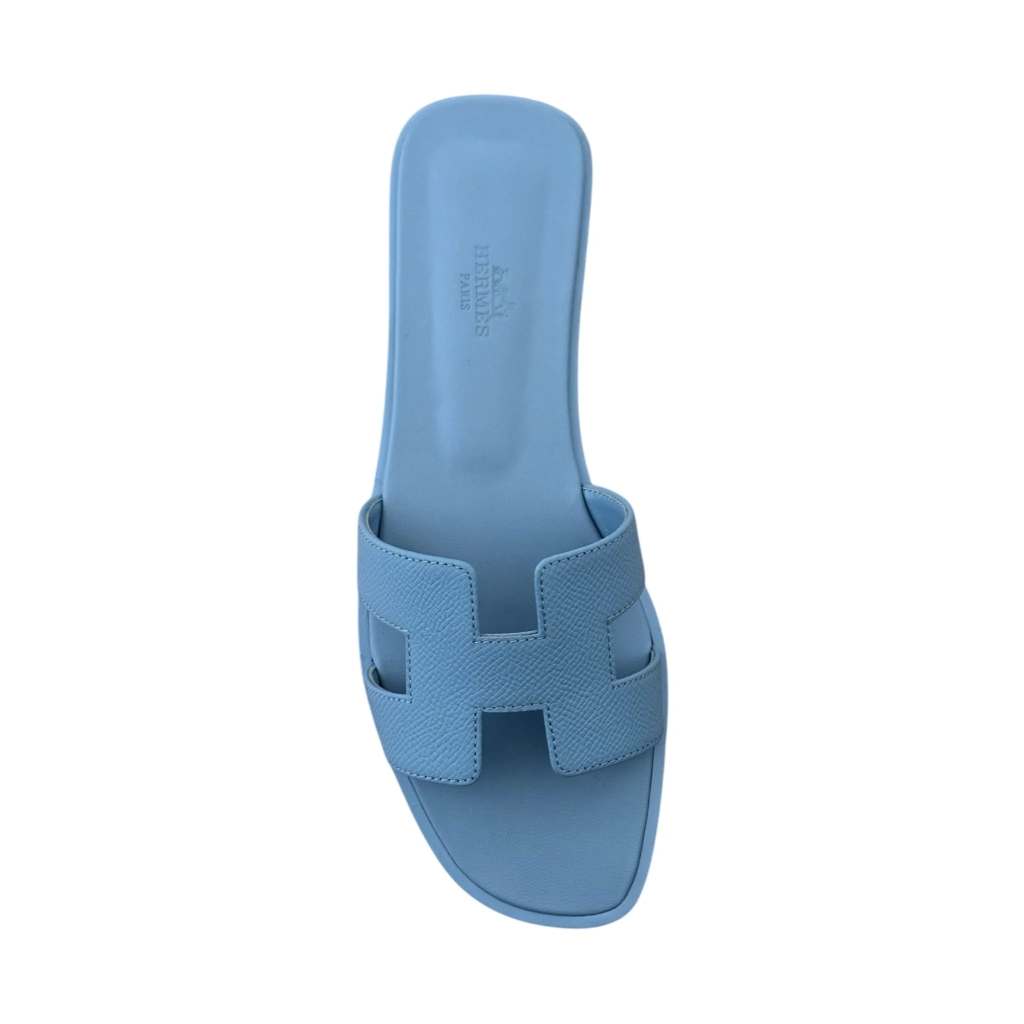 Hermes Oran Sandal Gris Antarctique (Blue) 39 UK 6 HERMES