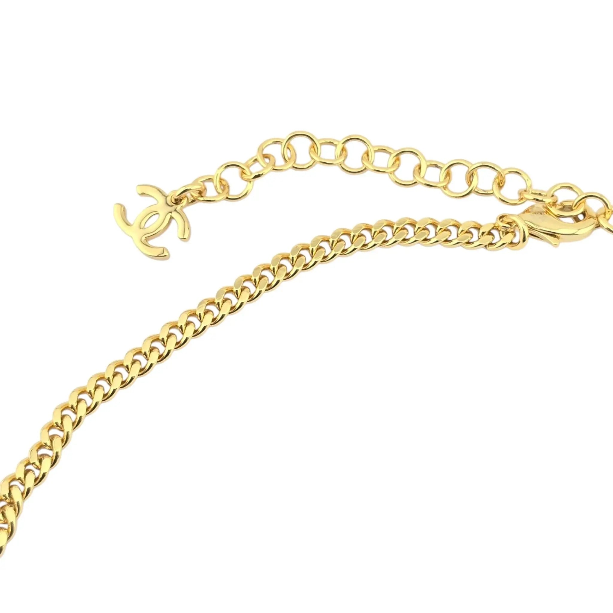 Chanel CC Faux Pearl Leather Necklace 2024 CHANEL