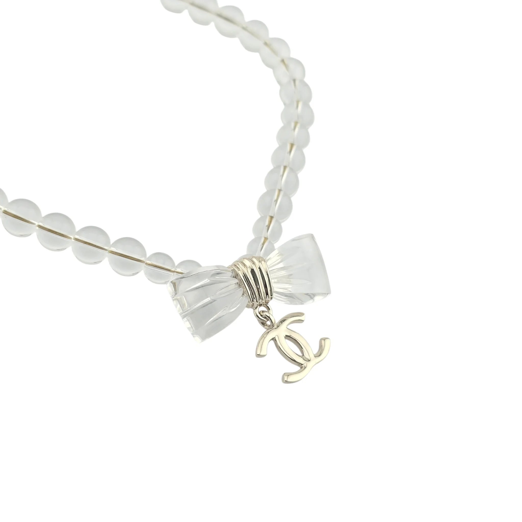 Chanel CC Transparent Resin Choker Necklace 2025 CHANEL