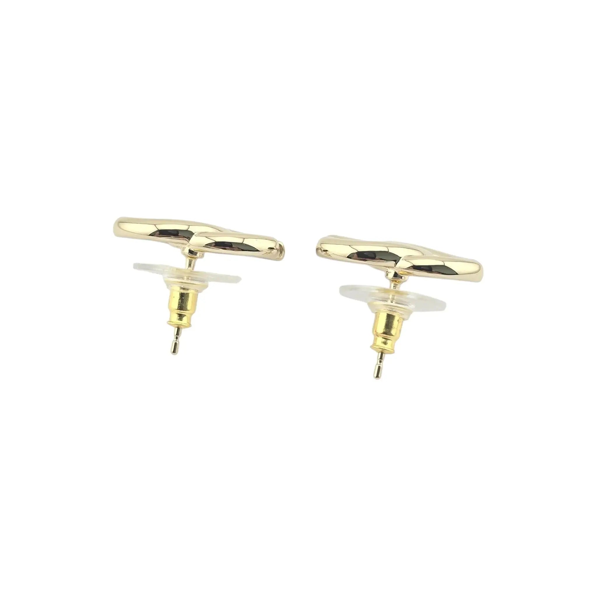 Chanel CC Gold Studs 2025 CHANEL