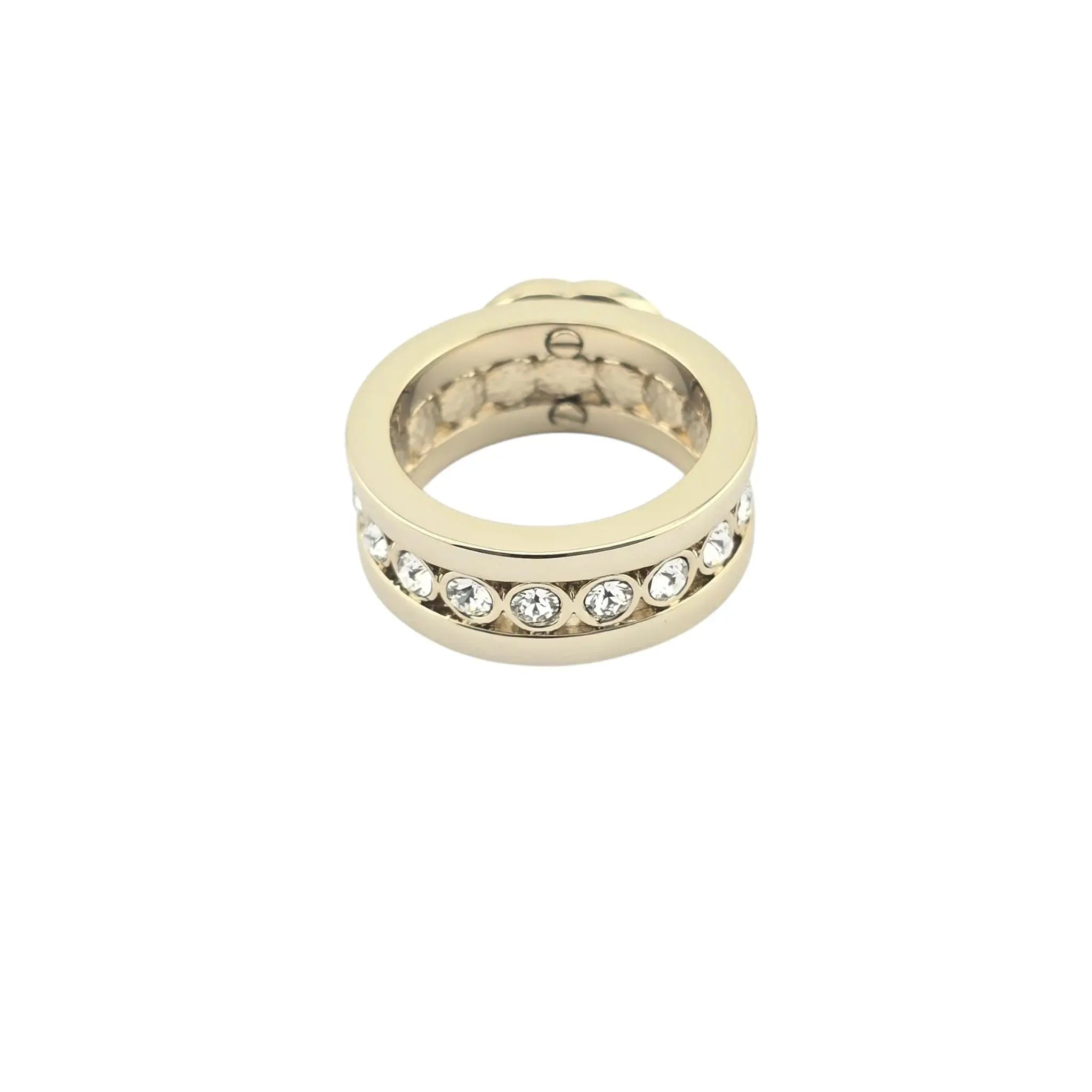 Chanel CC Gold Crystal Ring 2023 CHANEL