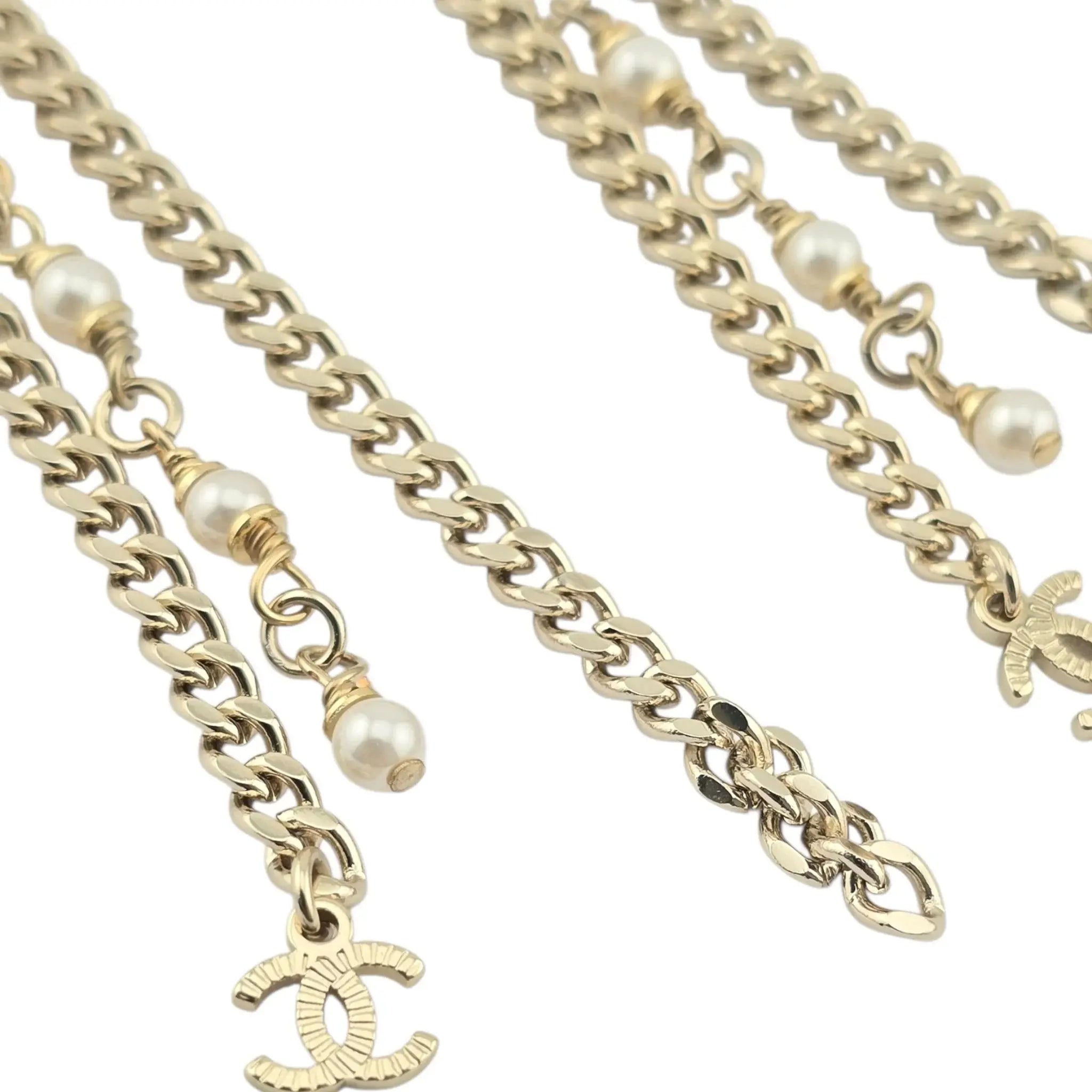 Chanel CC Black Gold Drop Earrings B22 CHANEL