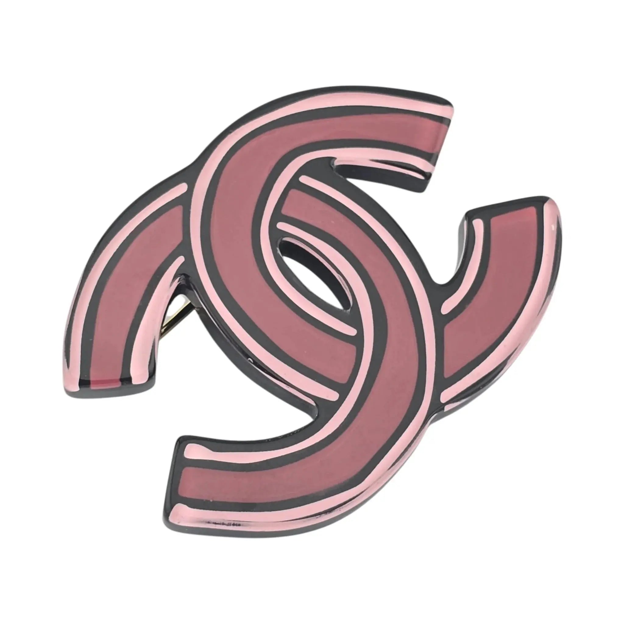 Chanel CC Resin Pink Brooch 2023 CHANEL