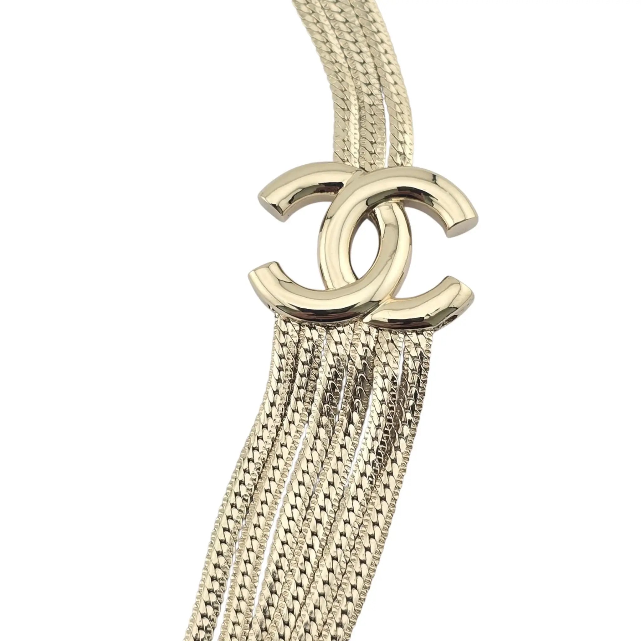 Chanel CC Gold Layer Necklace 2022 CHANEL
