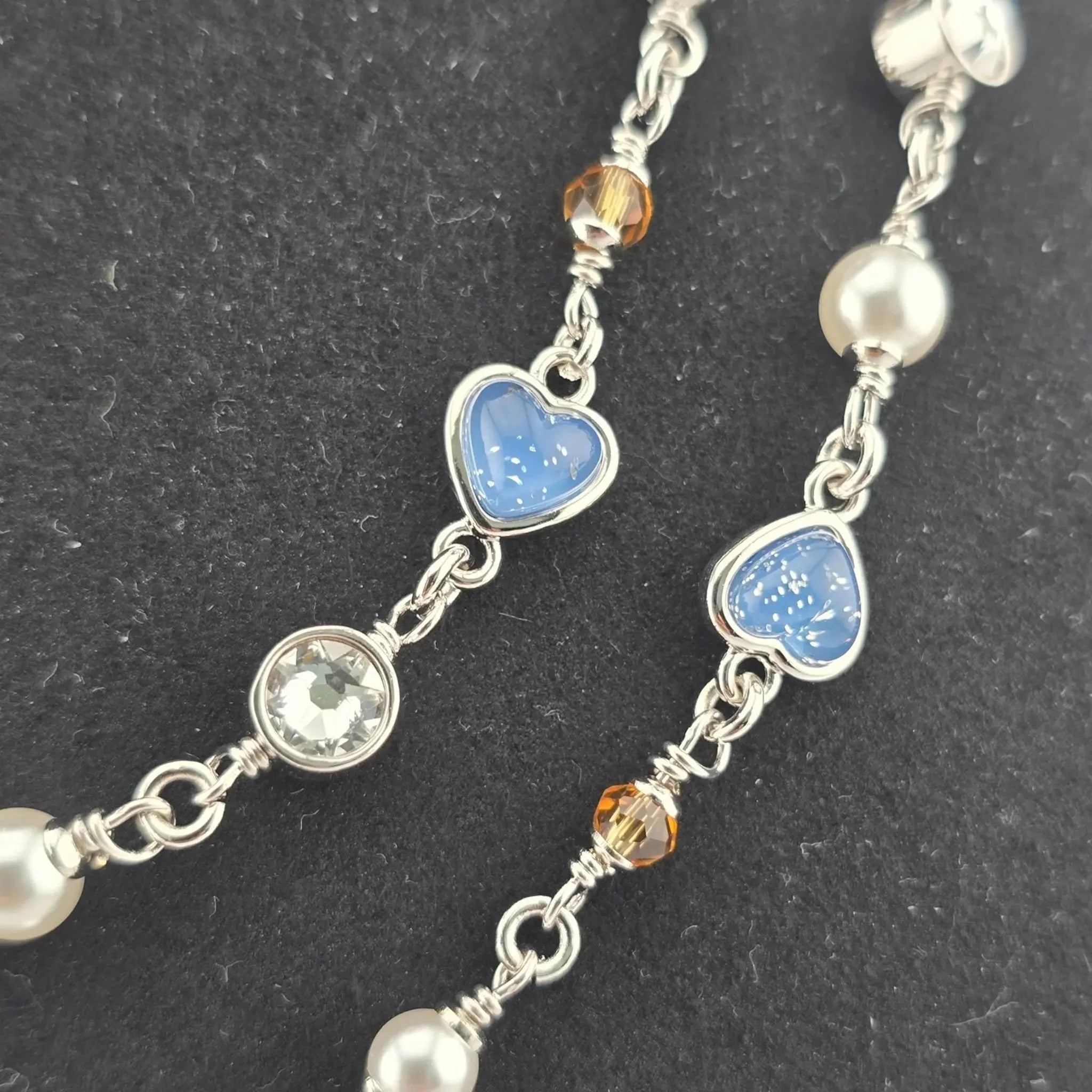 Chanel CC Long Necklace Heart Pendants 2025 CHANEL
