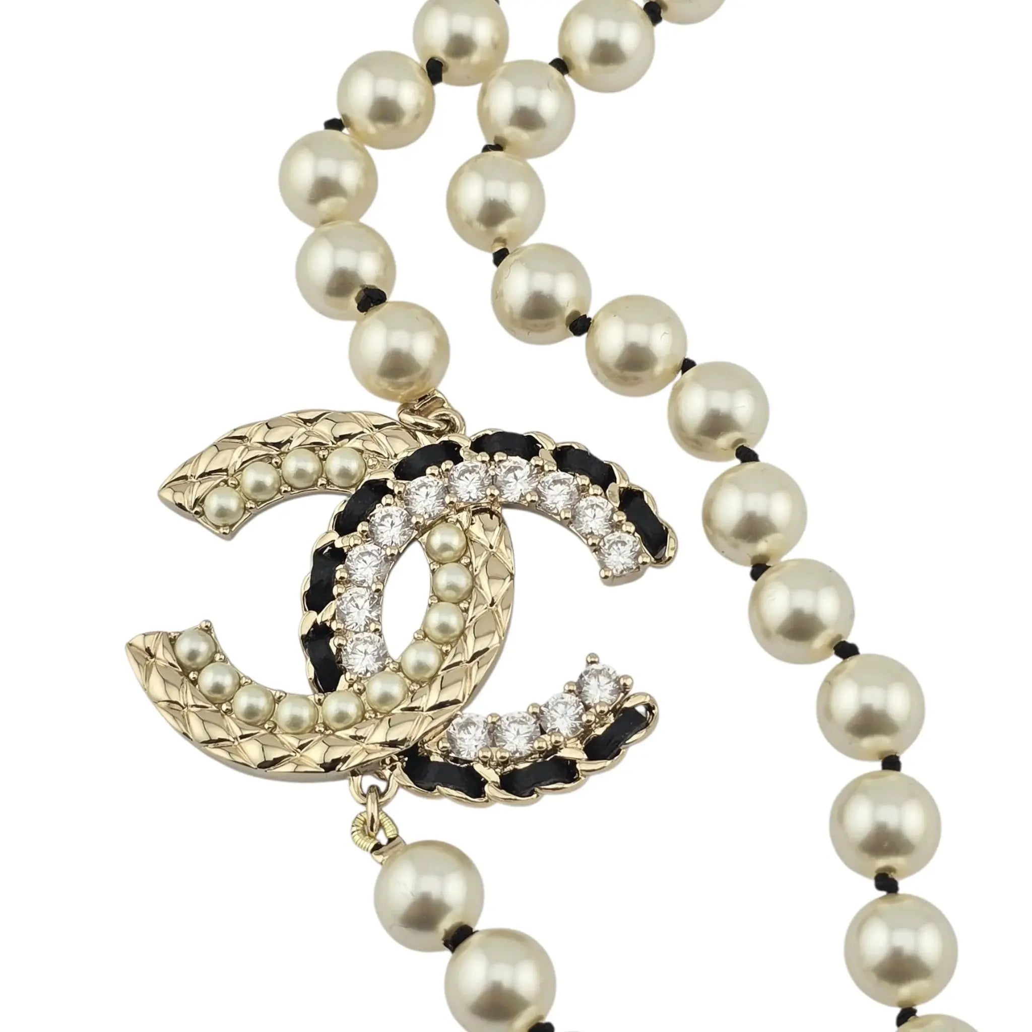 Chanel CC Long Faux Pearl Necklace 2022 CHANEL