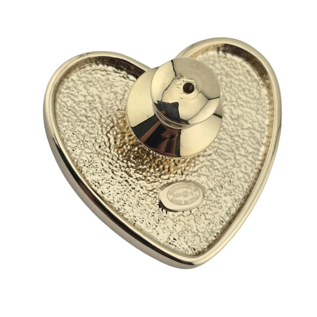 Chanel CC Black Heart Pin Brooch 2024 CHANEL
