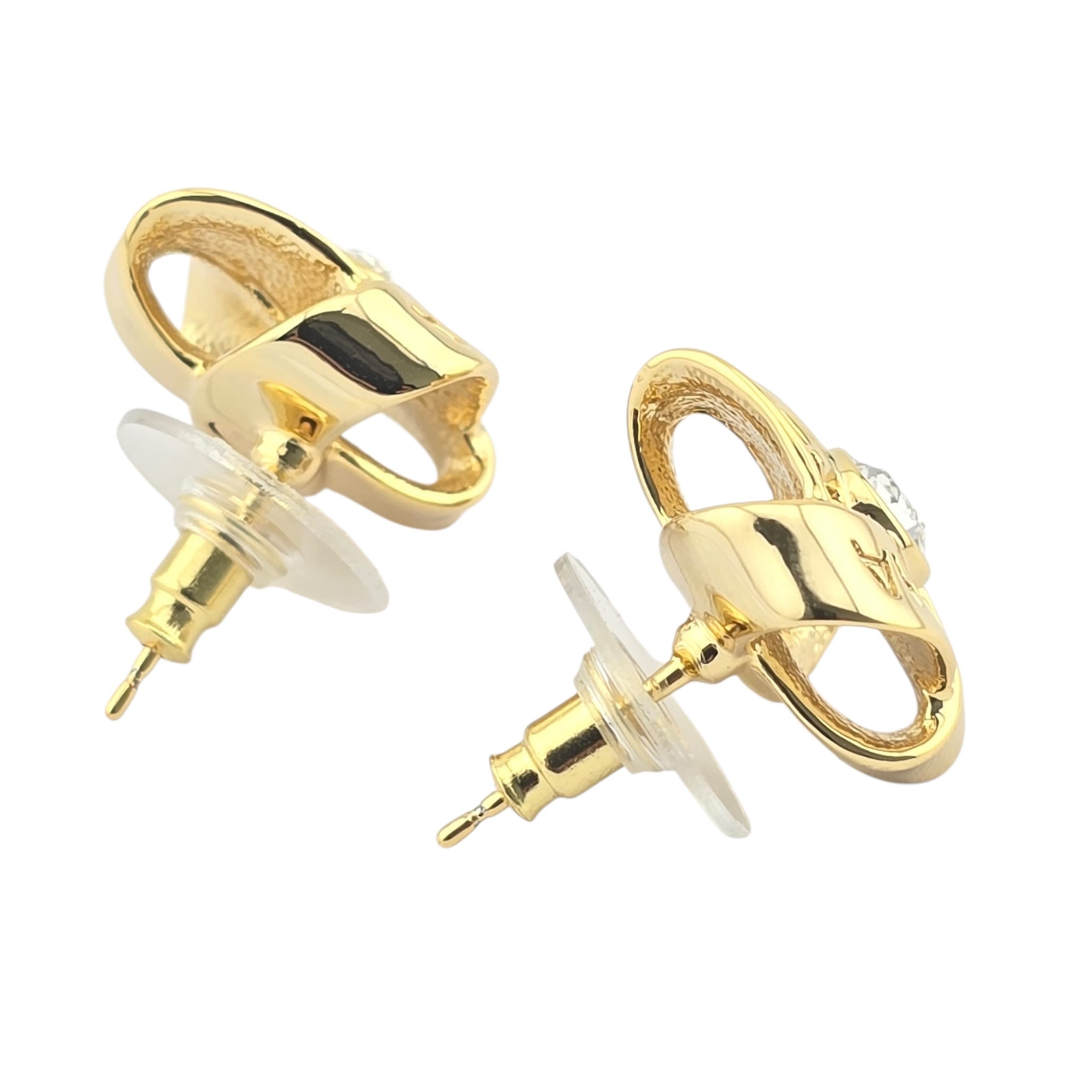 Chanel Gold Crystal Earrings 2025 CHANEL