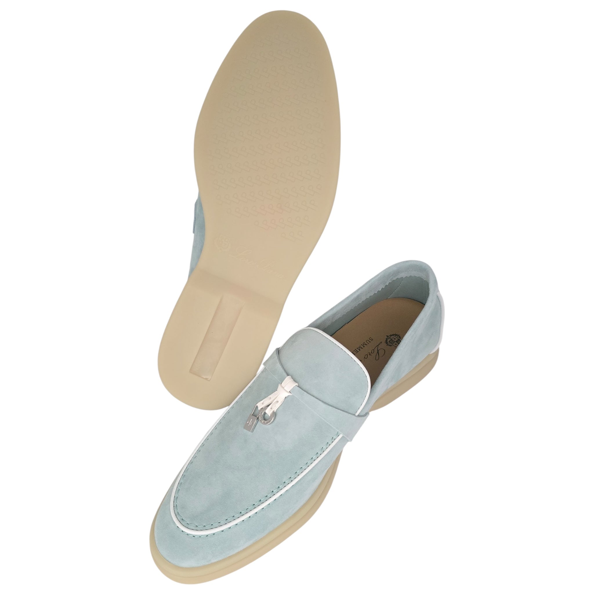 Loro Piana Summer Charms Walk Loafer - Azure Sapphire - 39 LORO PIANA