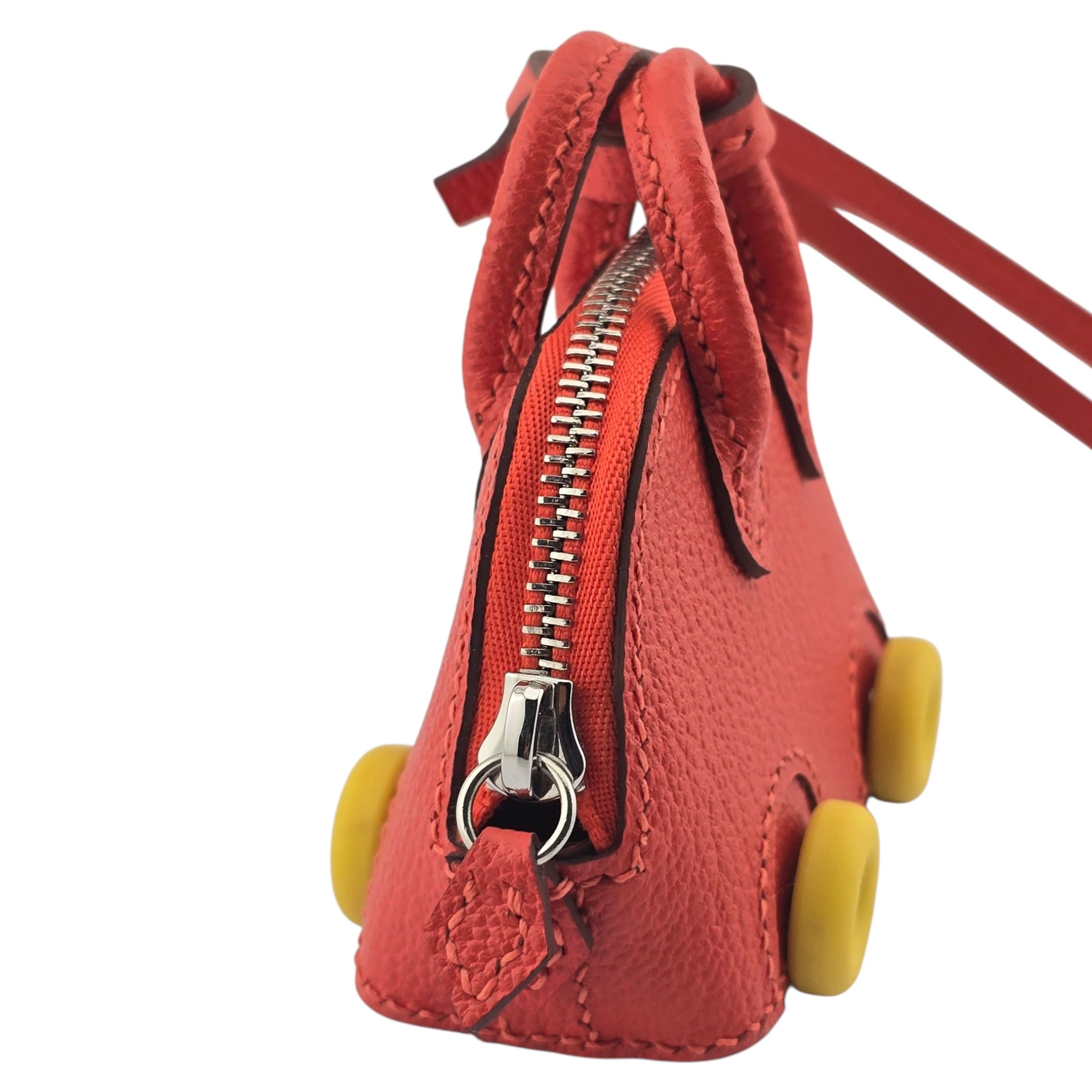 Hermes Bolide On Wheels Bag Charm Orange