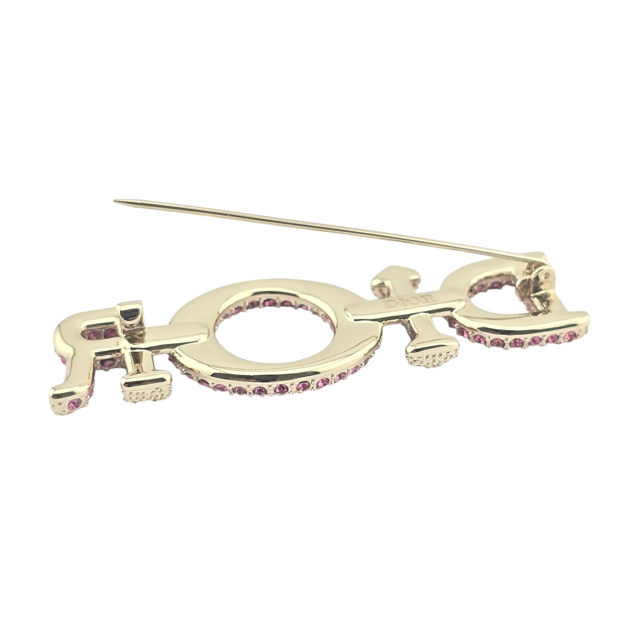 Christian Dior Miss Dior Pink Crystal Brooch 