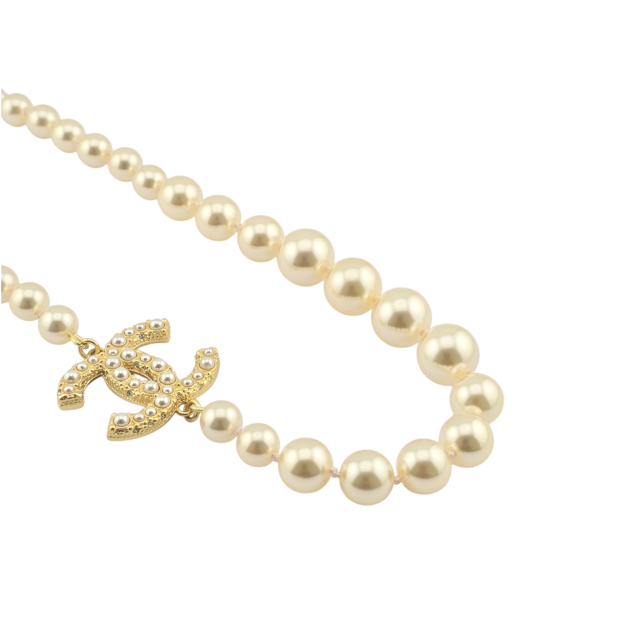 Chanel CC Faux Pearl 100 Anniversary Necklace 2021 CHANEL