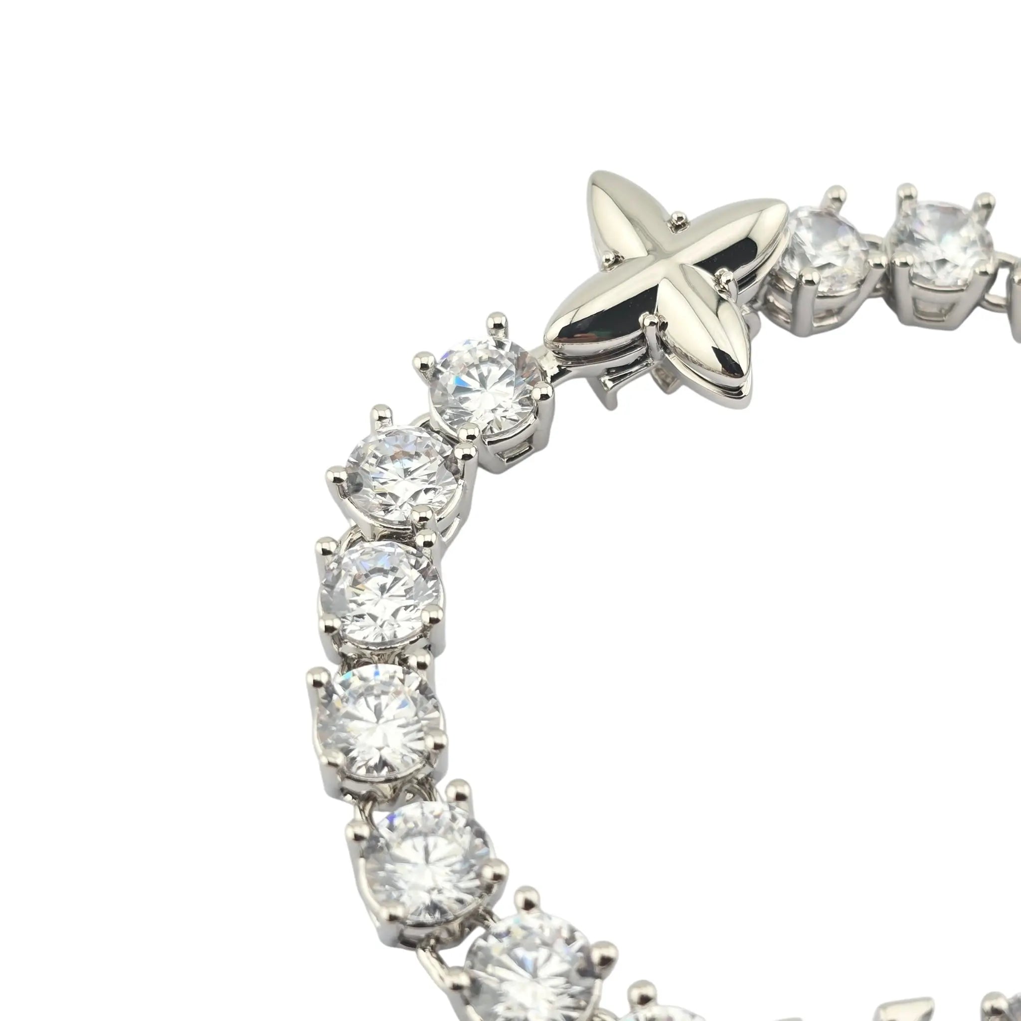 Louis Vuitton LV Crystal Silver Bracelet LOUIS VUITTON