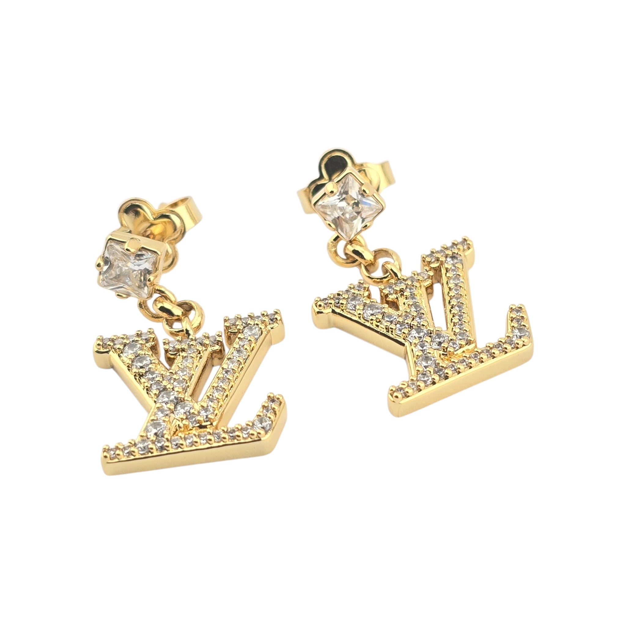 Louis Vuitton Lady LV Gold Earrings