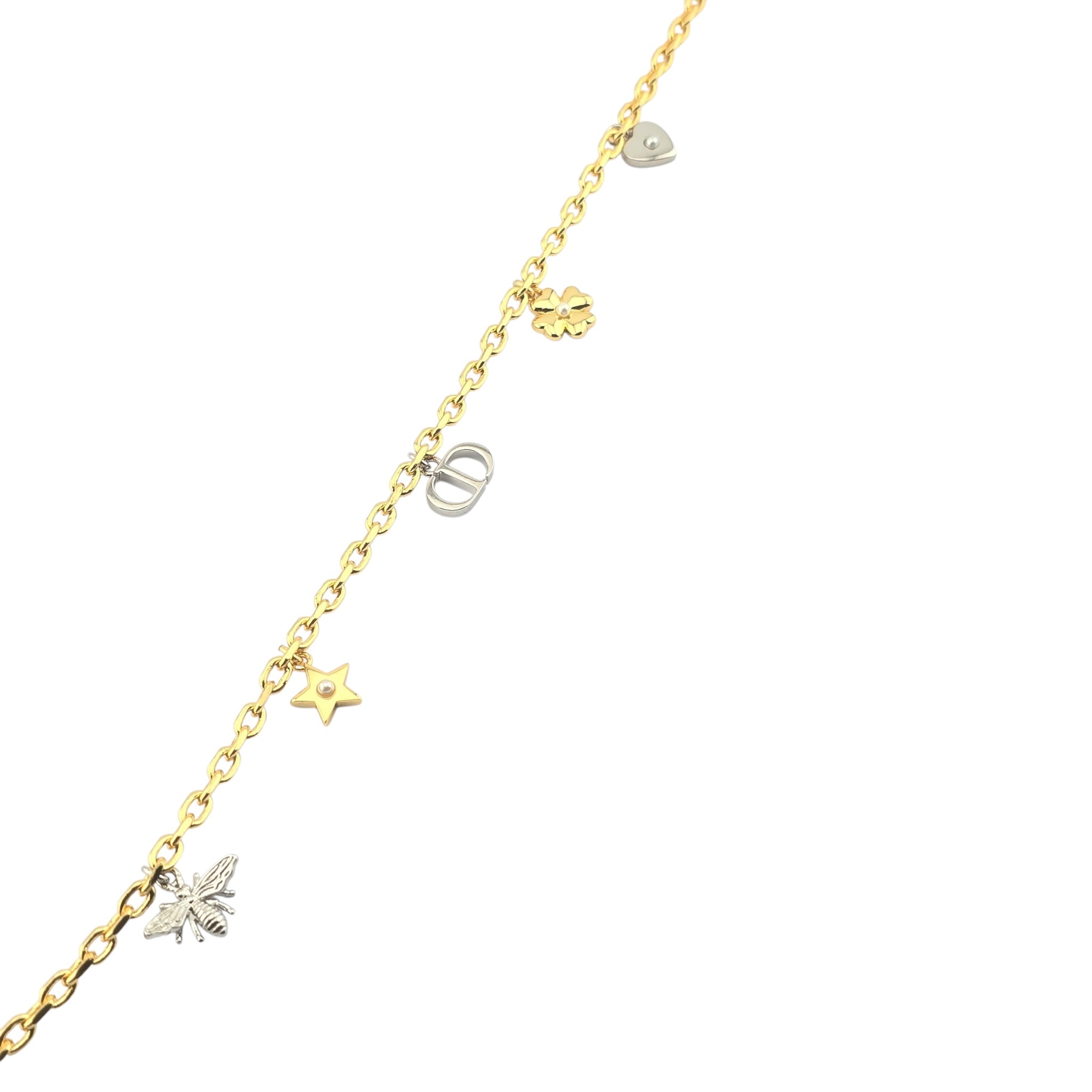 Christian Dior Petit CD Lucky Charms Necklace