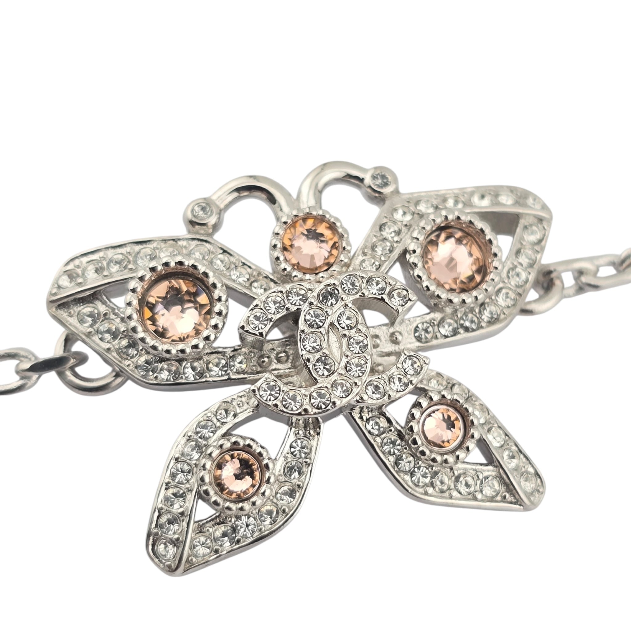 Chanel CC Butterfly Silver Bracelet B25