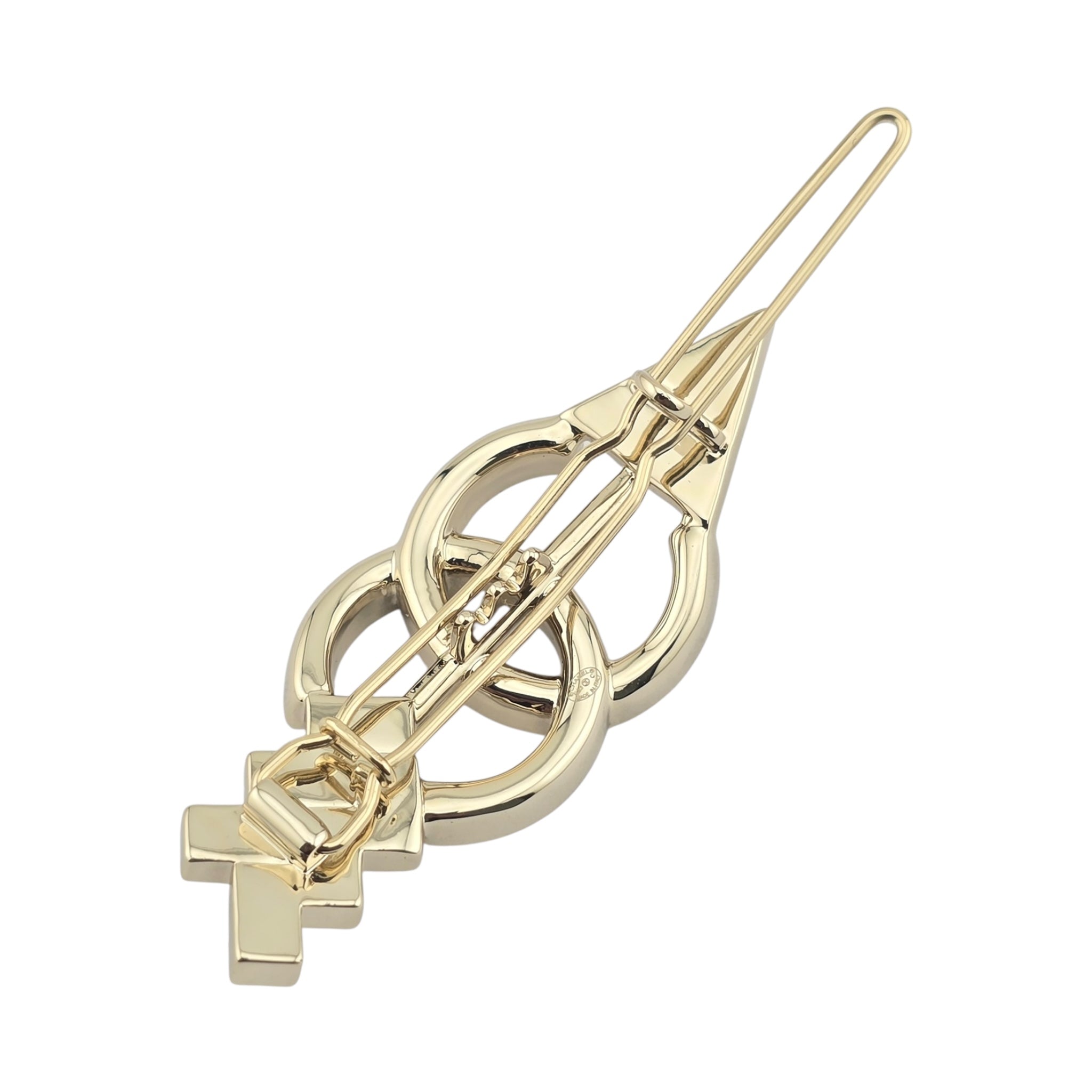 Chanel CC Gold Arrow Crystal Hair Pin