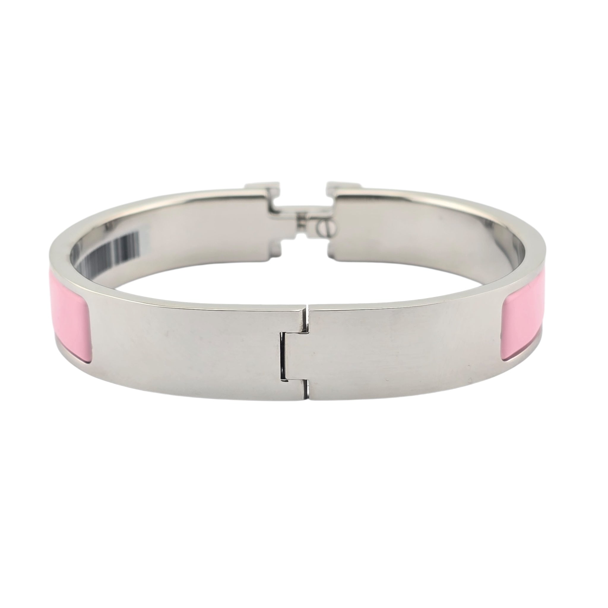 Hermes Clic H Bracelet Light Pink Palladium GM