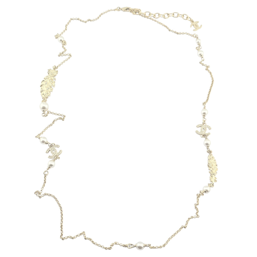 Chanel CC Long Necklace Gold 2025
