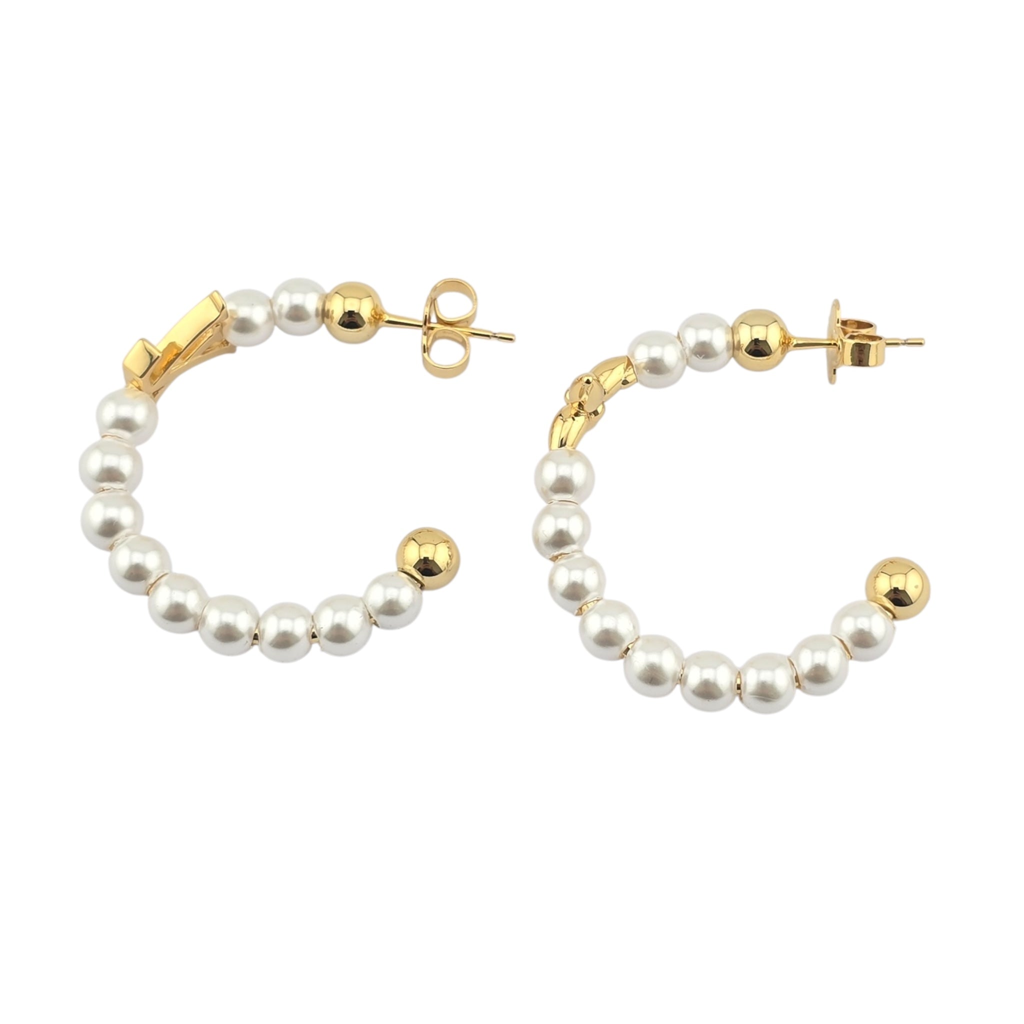 Louis Vuitton My LV Pearl Hoop Earrings